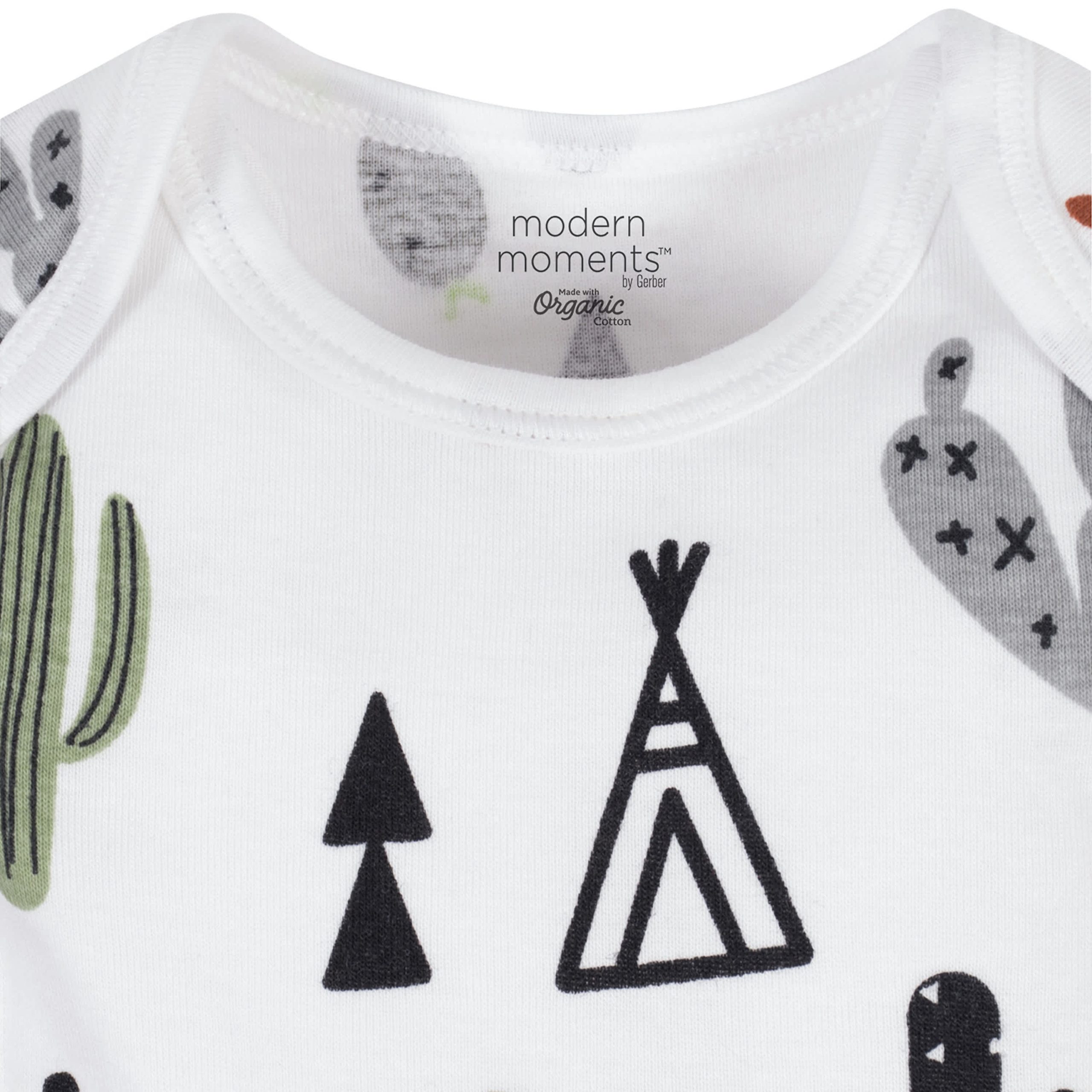 4-Piece Baby Boys Desert Organic Onesies® Bodysuits & Shorts - Image 4