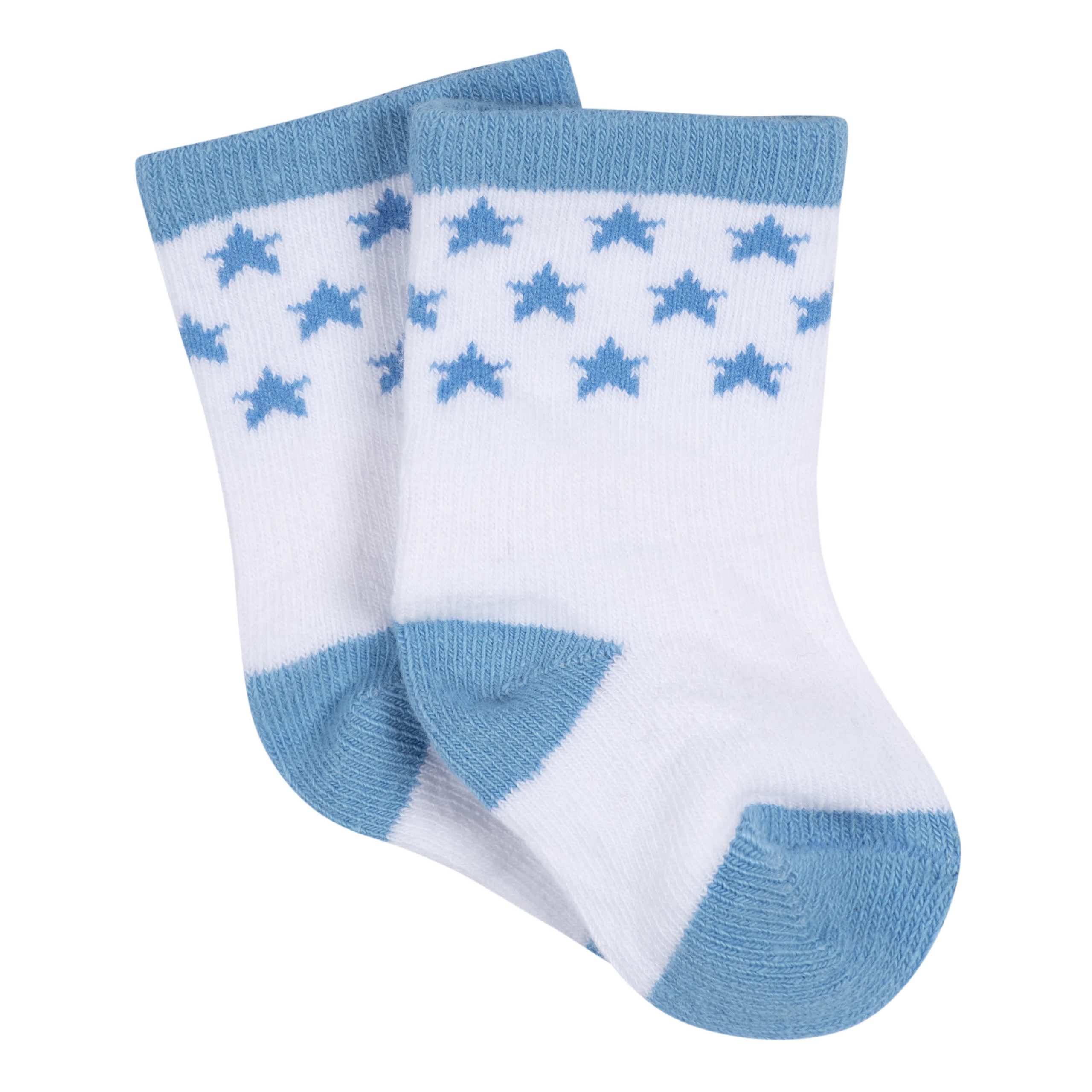 3-Pack Baby Boys Boy Stars Jersey Crew Socks - Image 2