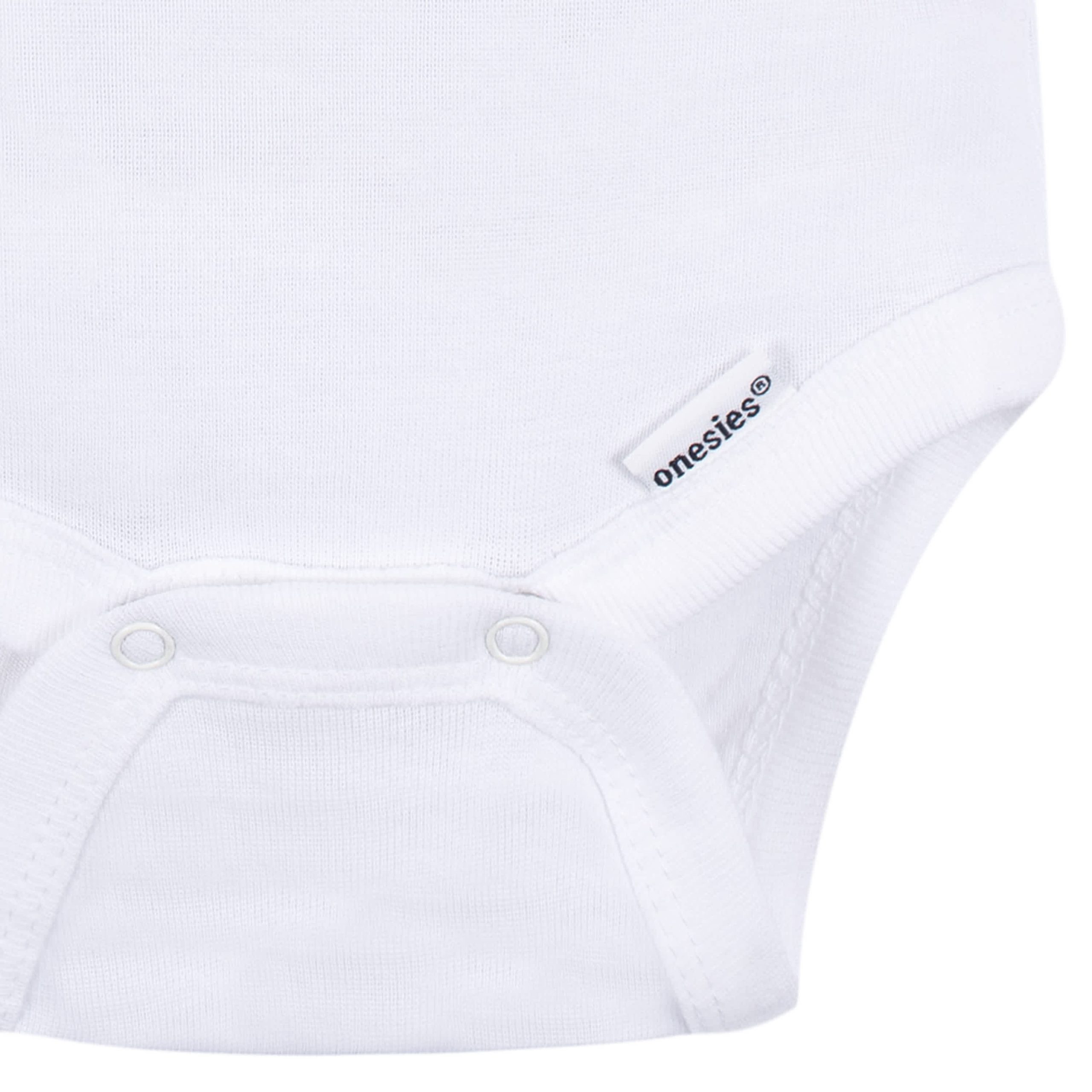2-Pack Baby Neutral White Short Sleeve Onesies® Bodysuits - Image 4