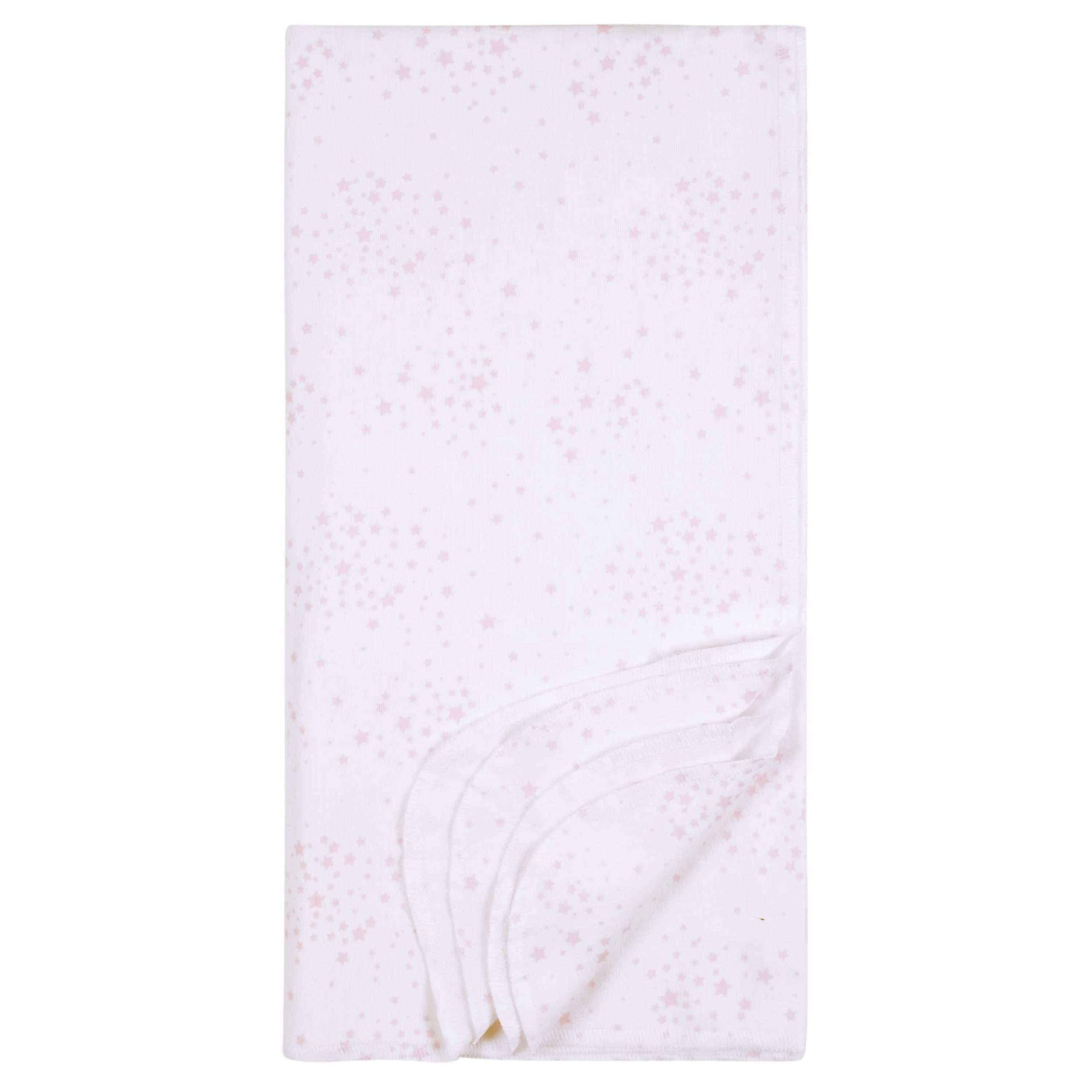 2-Pack Baby Girls Stars Flannel Blankets - Image 2