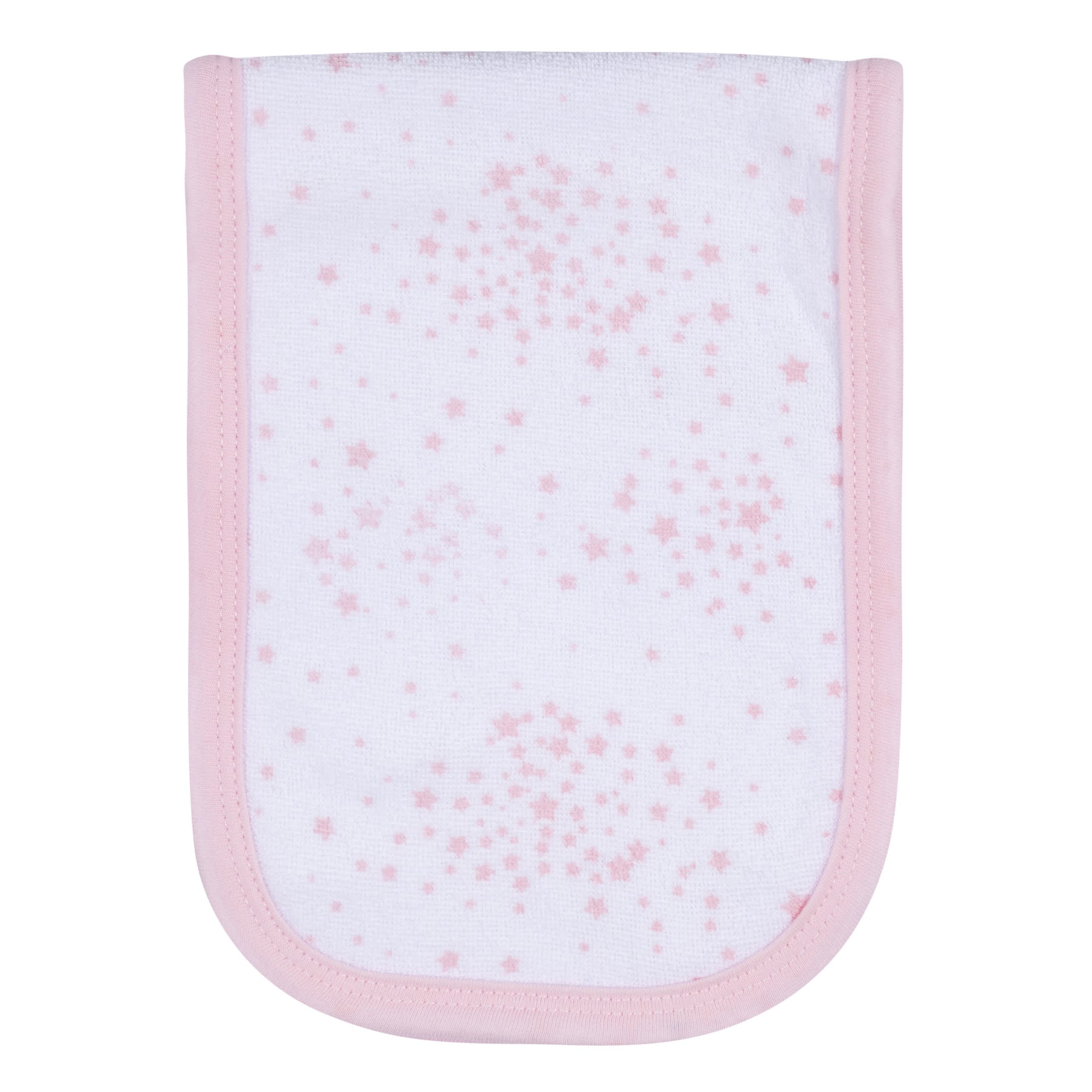 2-Pack Baby Girls Stars Terry Burp Cloths - Image 2