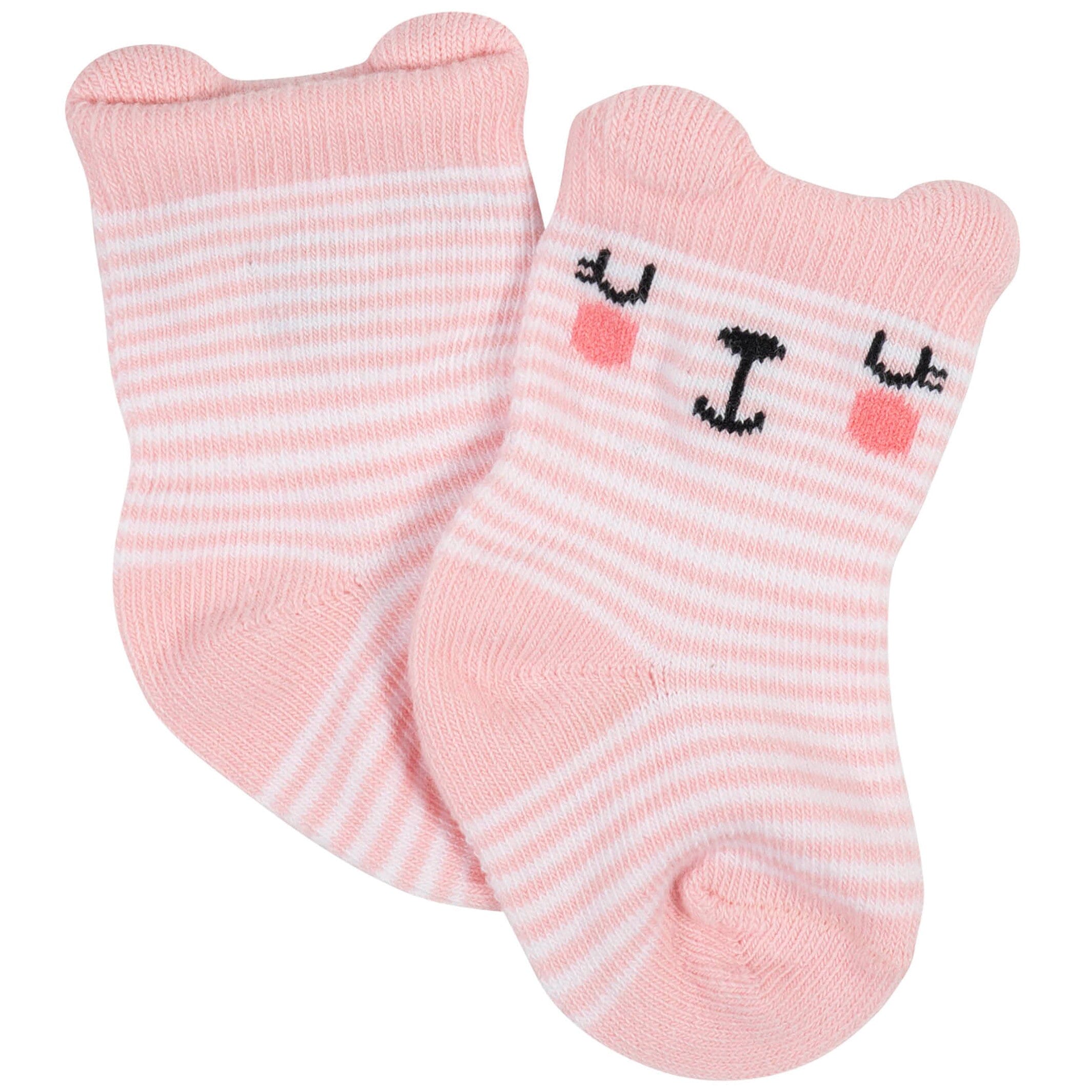 12-Pack Baby Girls Love, Floral, & Fairy Tale Wiggle-Proof™ Socks - Image 9