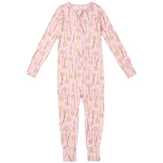 Infant & Toddler Girls Pink Candle Snug Fit Footless Pajamas