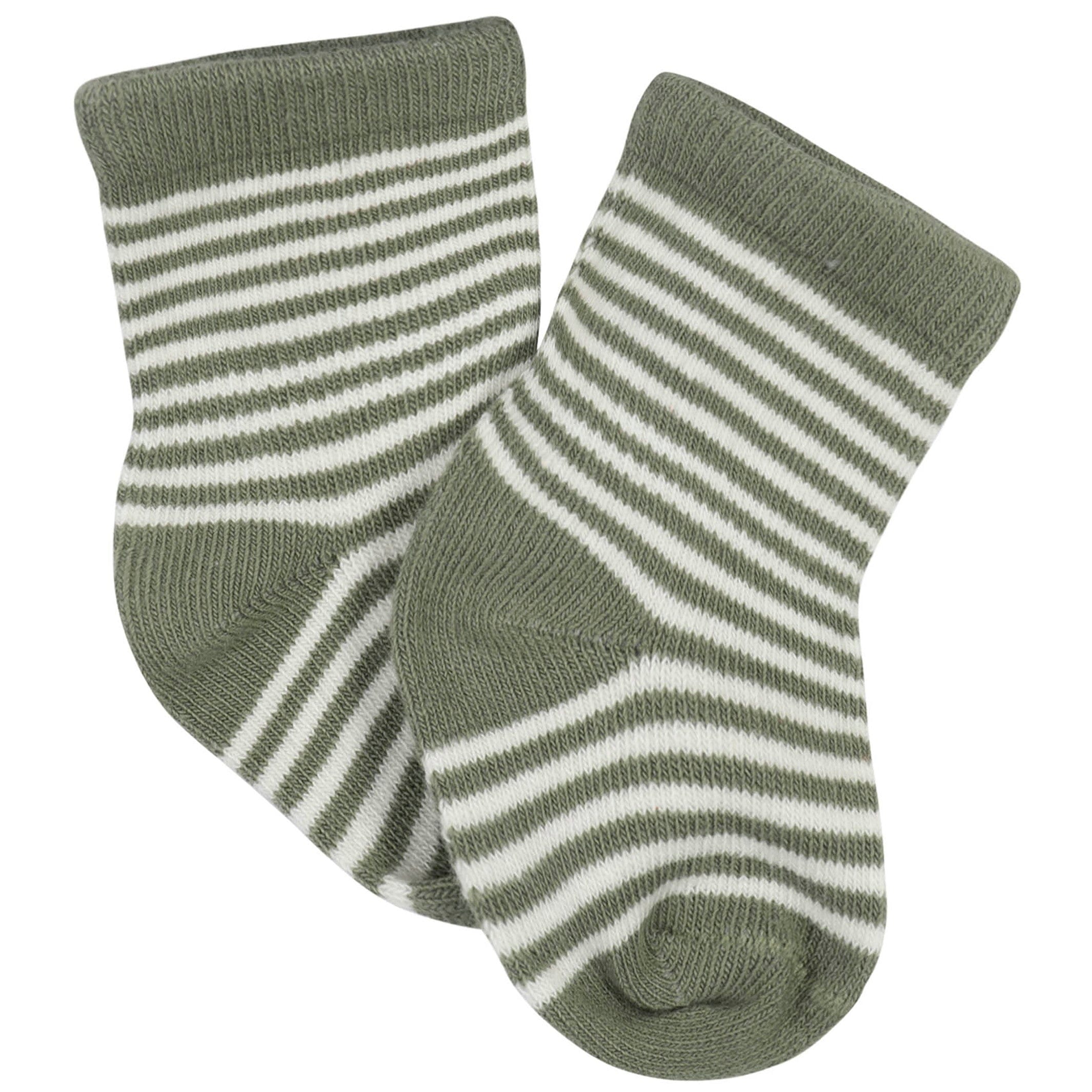 12-Pack Baby Boys Dino, Lion, & Camping Wiggle-Proof™ Socks - Image 2