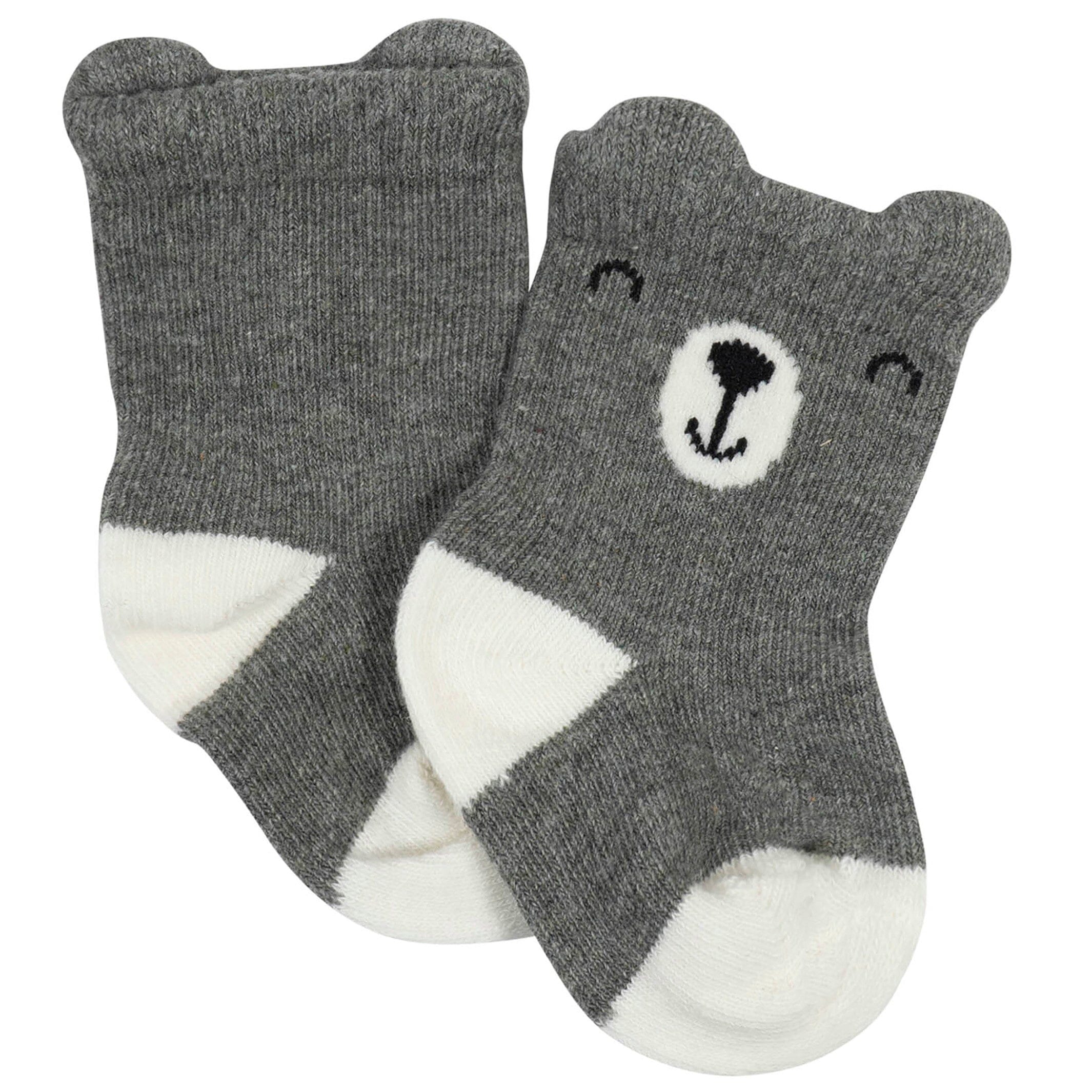 12-Pack Baby Boys Dino, Lion, & Camping Wiggle-Proof™ Socks - Image 3