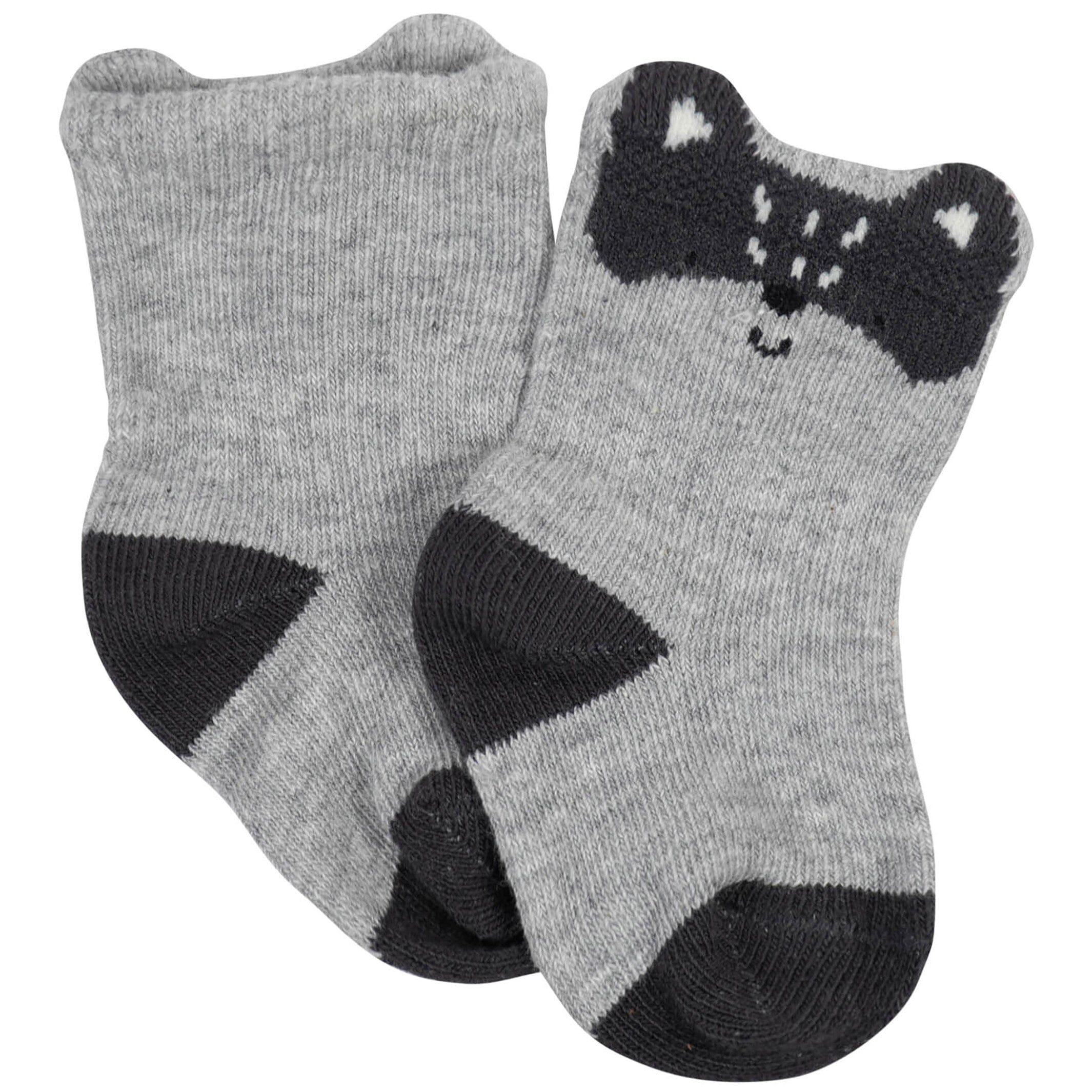 12-Pack Baby Boys Dino, Lion, & Camping Wiggle-Proof™ Socks - Image 4