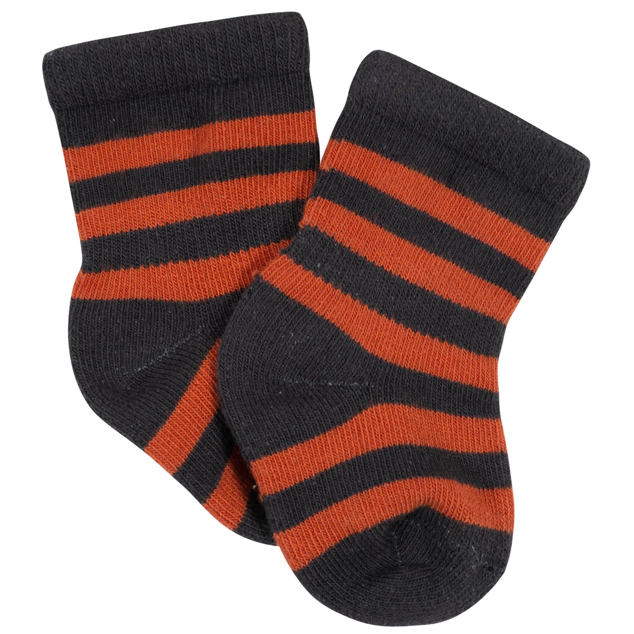 12-Pack Baby Boys Dino, Lion, & Camping Wiggle-Proof™ Socks - Image 5