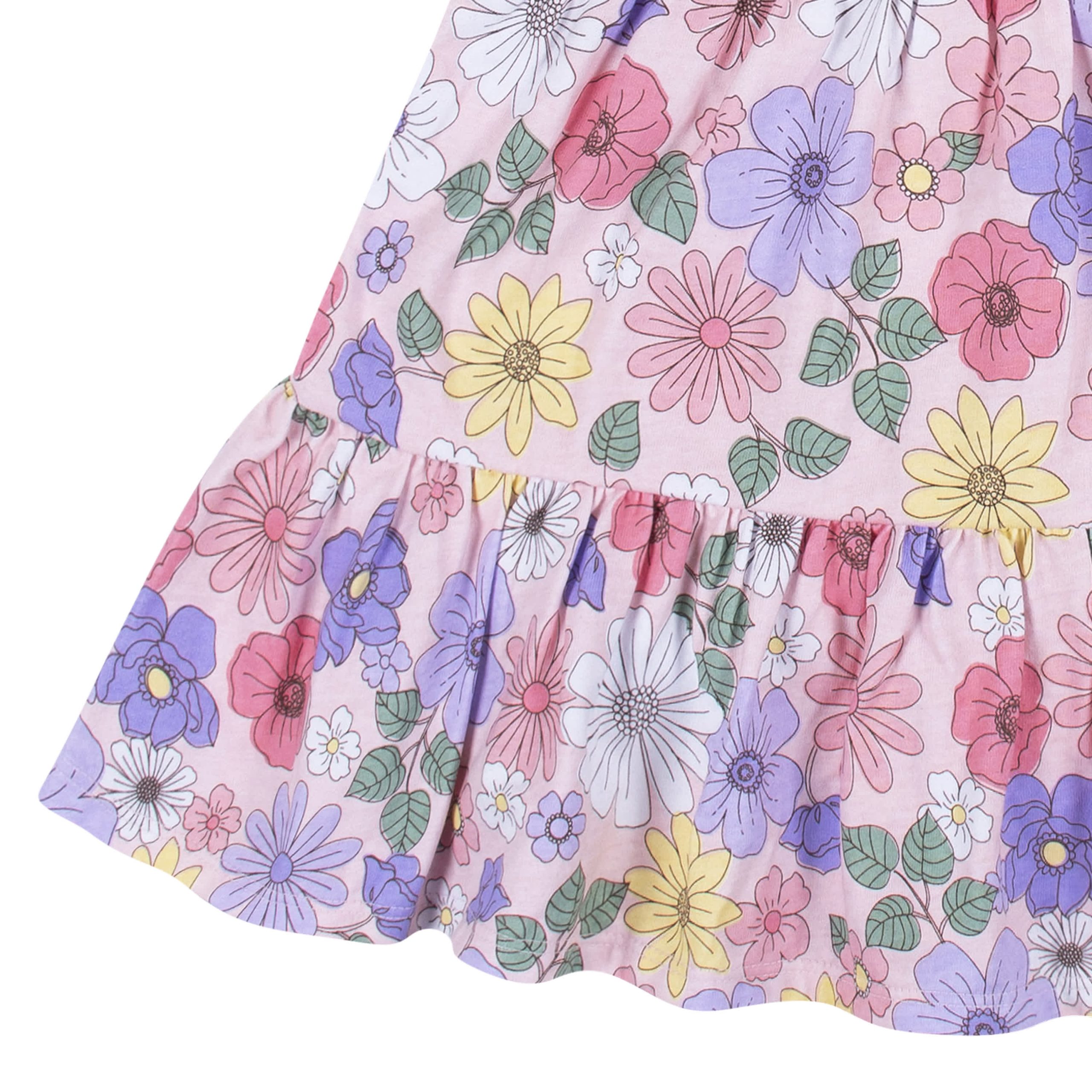 2-Pack Infant Girls Pink Floral Knit Dresses, 18M - Image 6