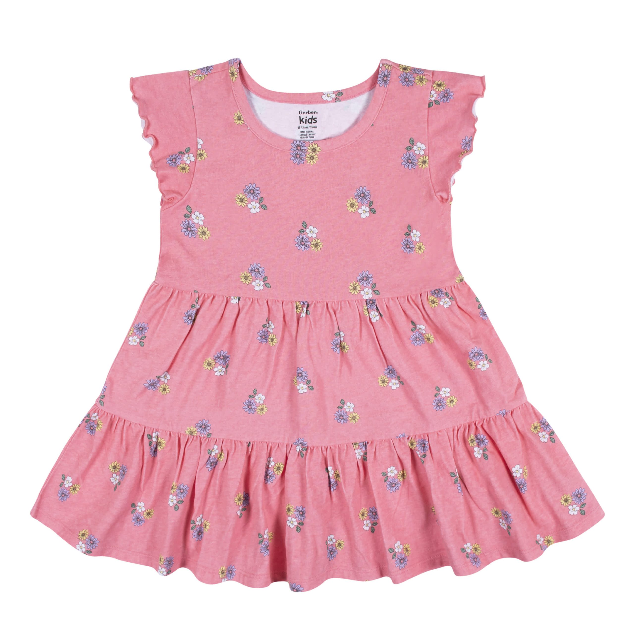 2-Pack Infant Girls Pink Floral Knit Dresses, 18M - Image 8