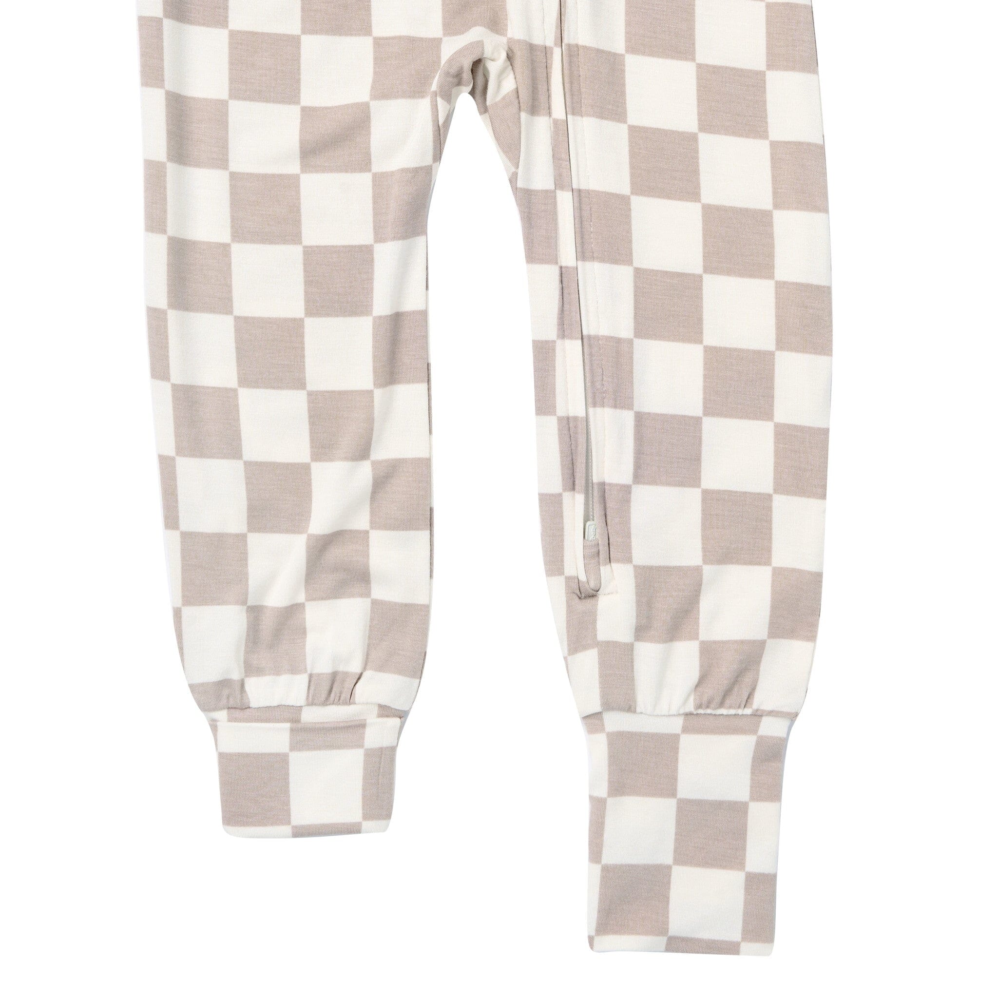 Baby & Toddler Neutral Taupe Check Snug Fit Footless Pajamas - Image 6