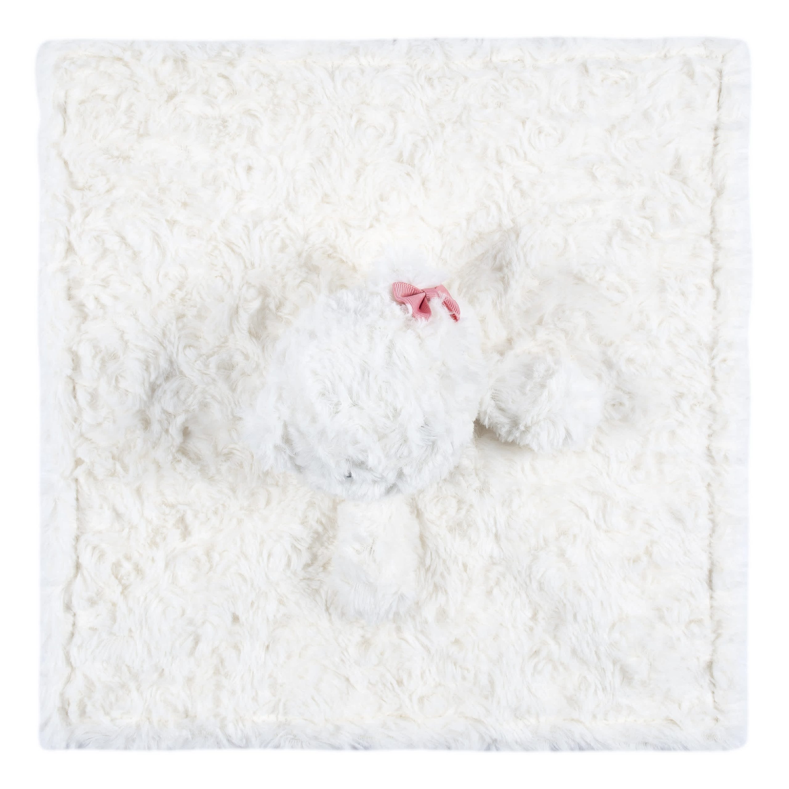 Embroidered Baby Girls Cat Security Blanket - Image 6