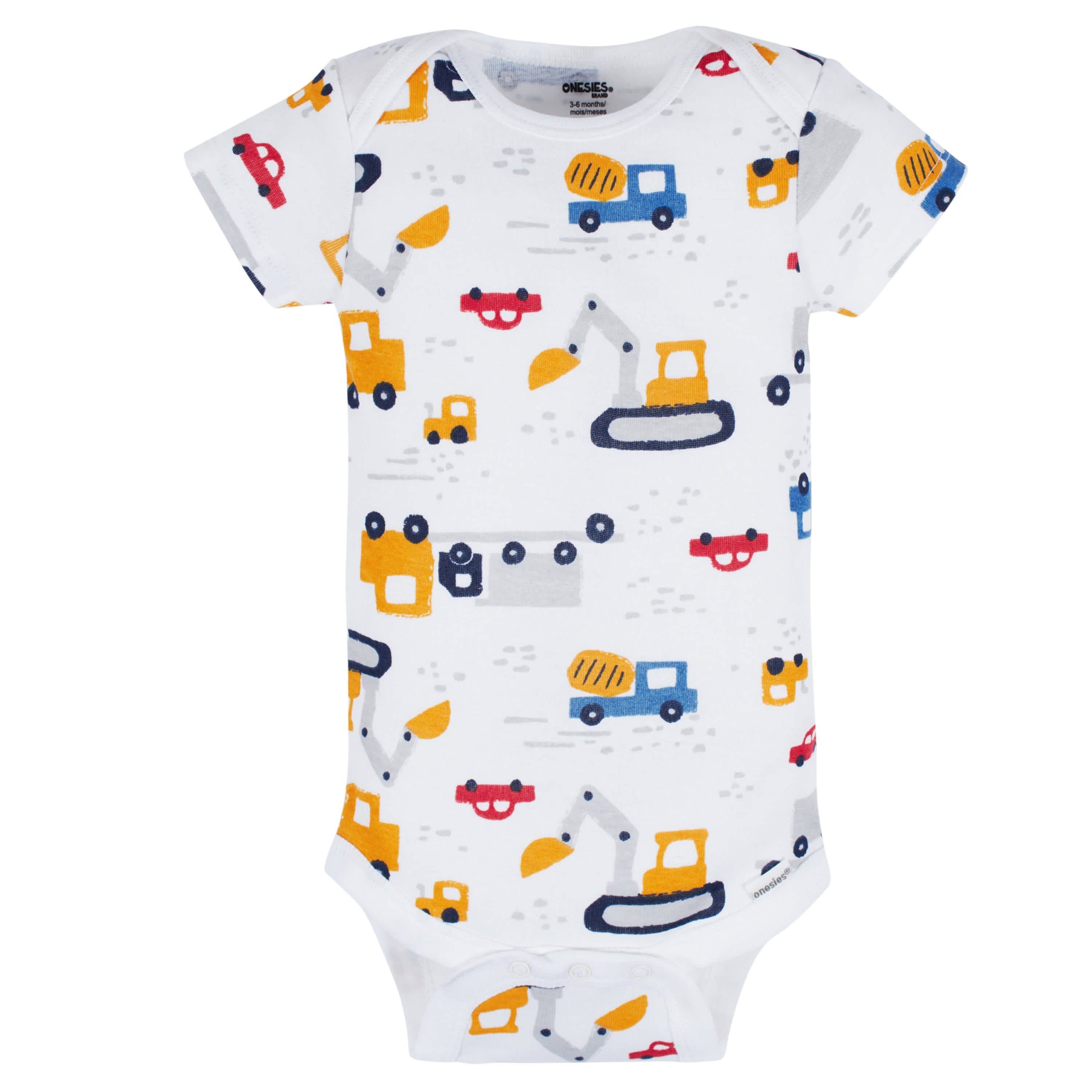 8-Pack Baby Boys Construction Zone Short Sleeve Onesies® Bodysuits - Image 6