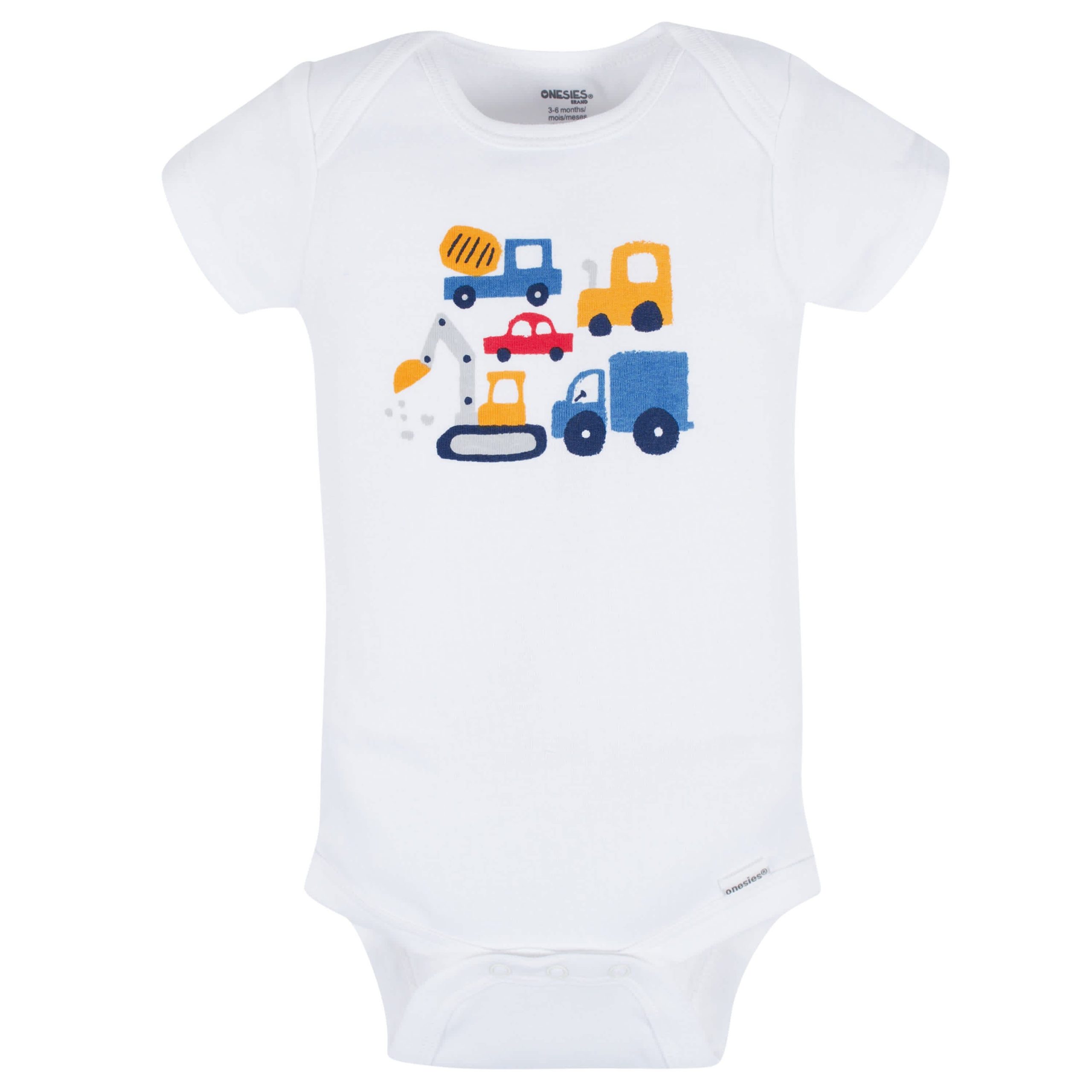 8-Pack Baby Boys Construction Zone Short Sleeve Onesies® Bodysuits - Image 10