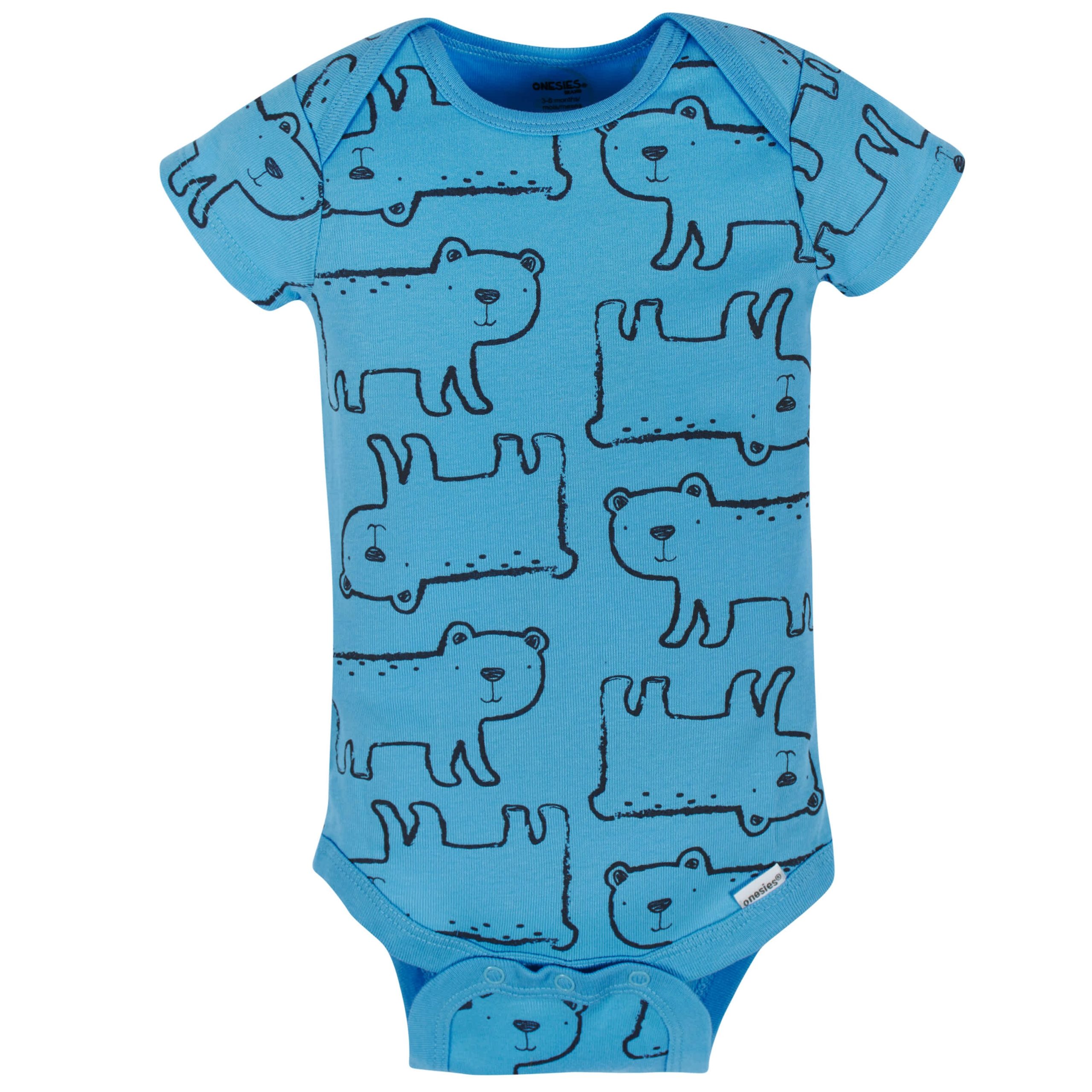 8-Pack Baby Boys Unbearably Cute Short Sleeve Onesies® Bodysuits - Image 7