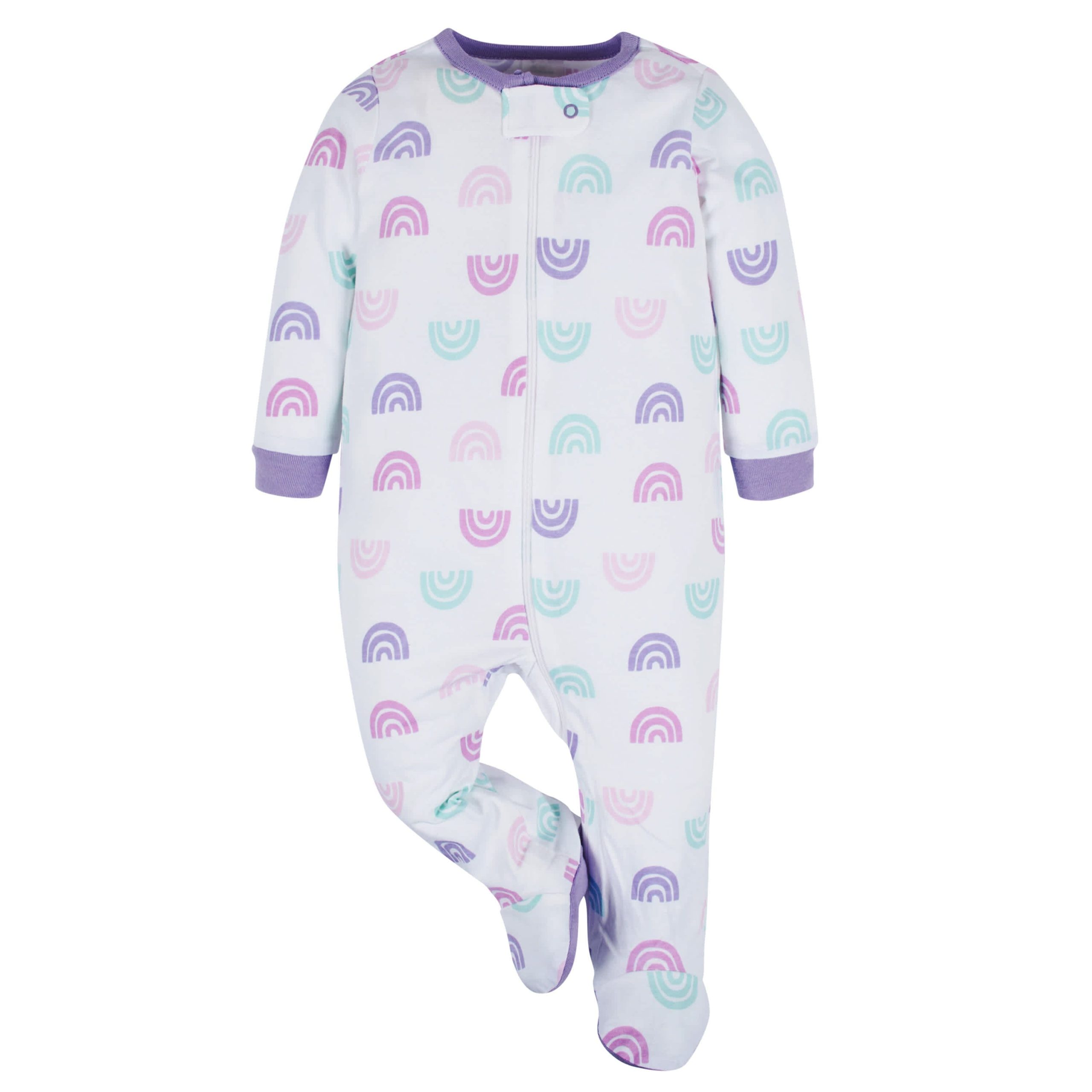 4-Pack Baby Girls Rainbow Floral Sleep 'N Plays - Image 6