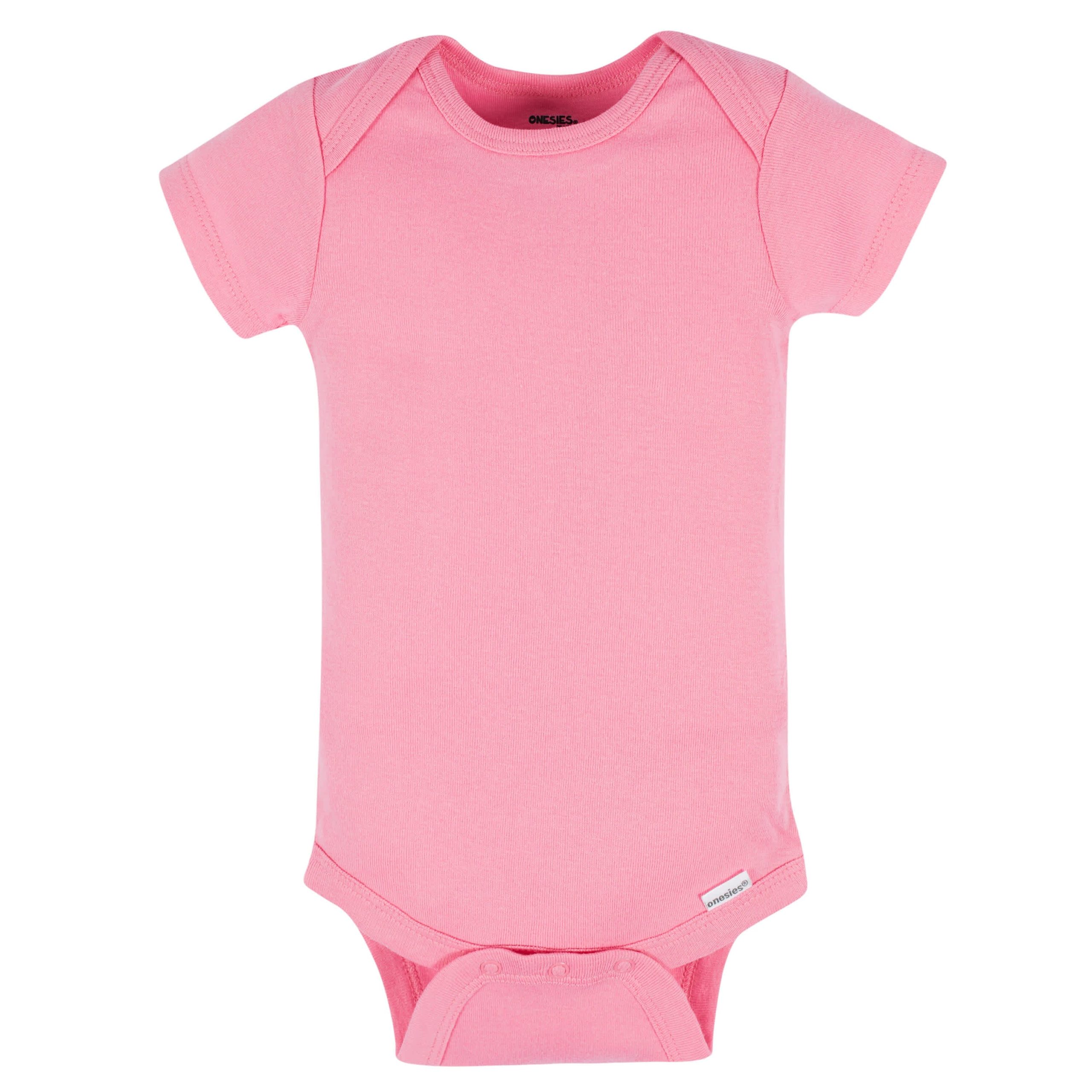 8-Pack Baby Neutral Pastel Rainbow Short Sleeve Onesies® Bodysuits - Image 3