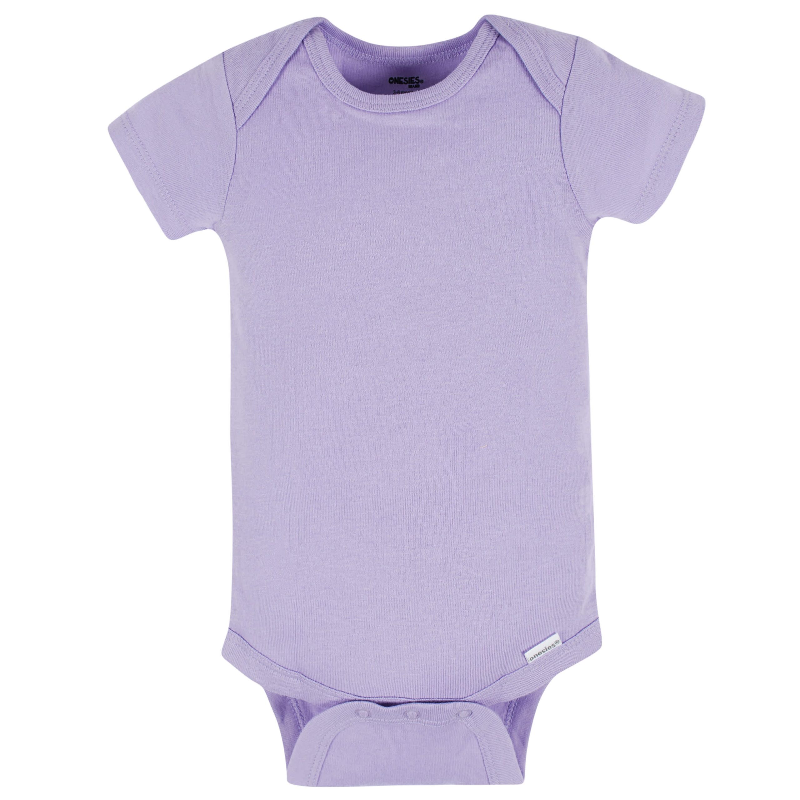 8-Pack Baby Neutral Pastel Rainbow Short Sleeve Onesies® Bodysuits - Image 4
