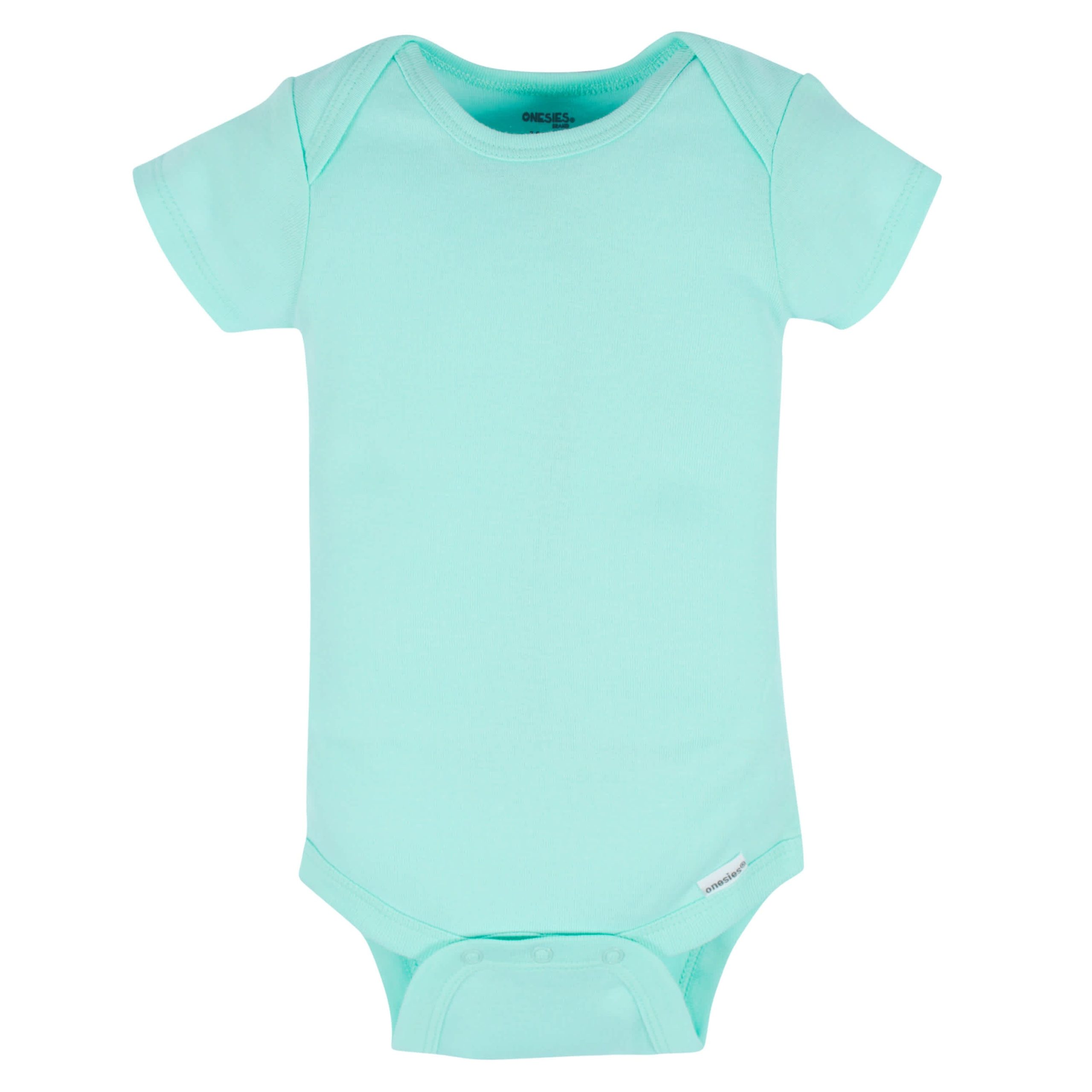 8-Pack Baby Neutral Pastel Rainbow Short Sleeve Onesies® Bodysuits - Image 9