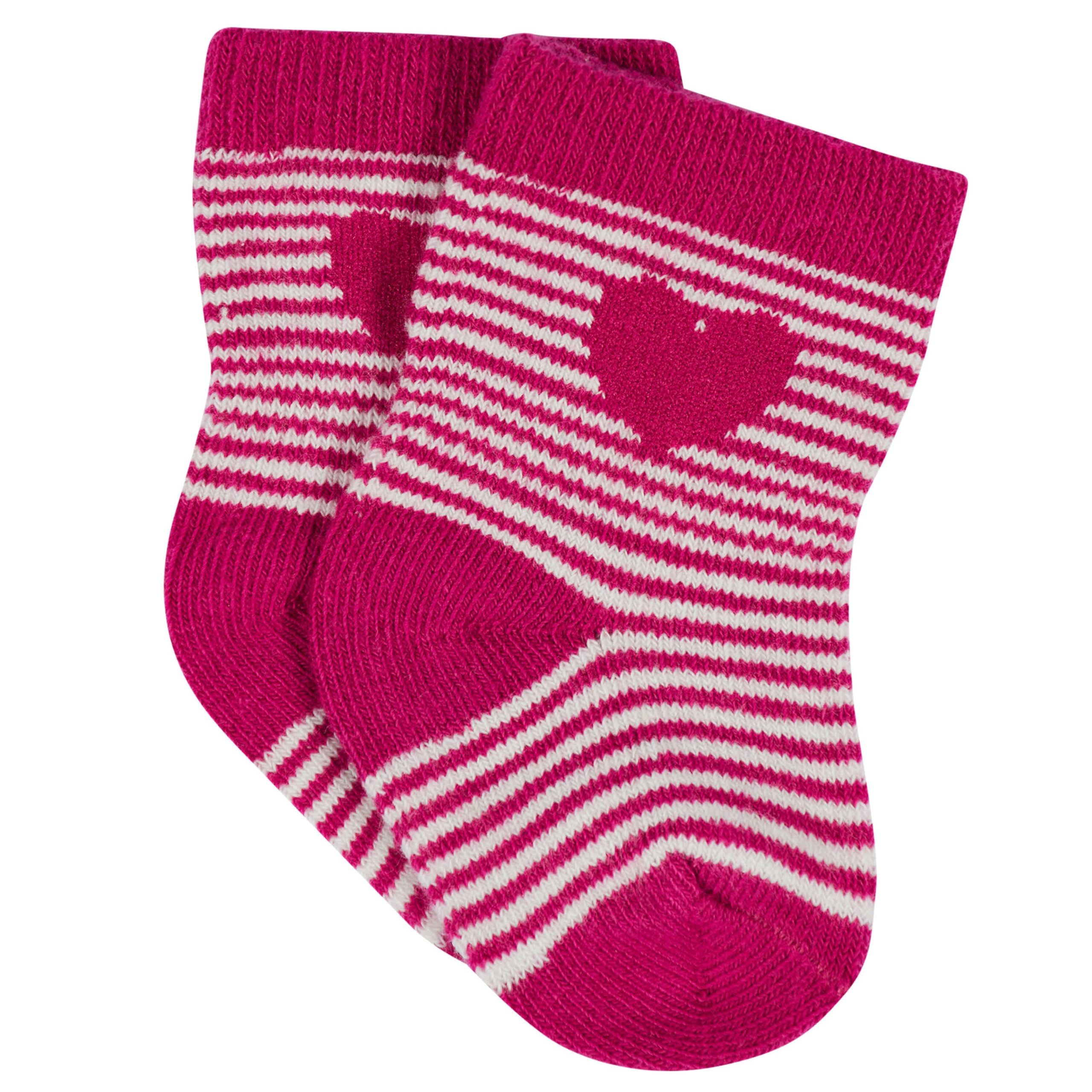 12-Pack Baby & Toddler Girls Floral Fox Jersey Crew Wiggle Proof® Socks - Image 13