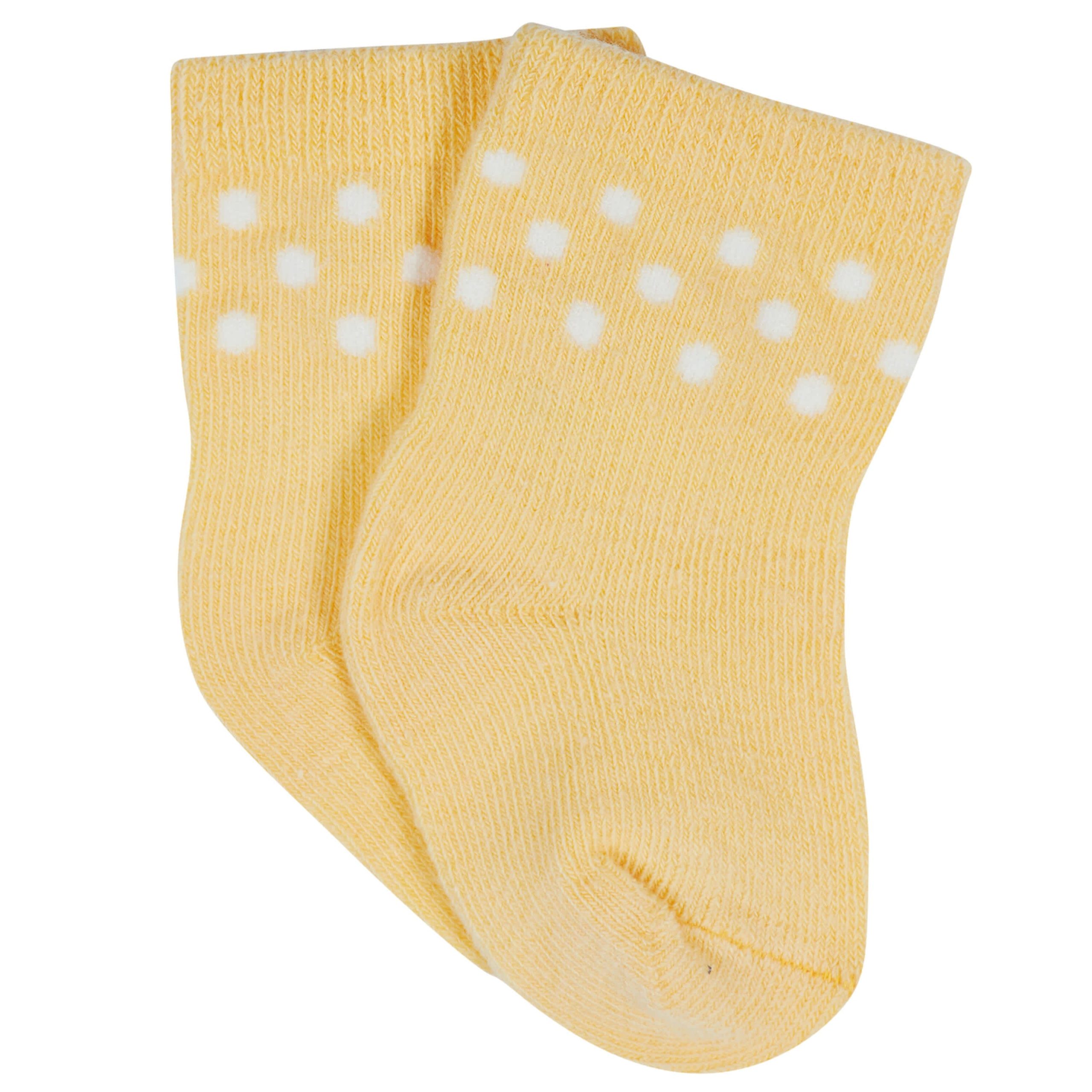 12-Pack Baby & Toddler Girls Floral Fox Jersey Crew Wiggle Proof® Socks - Image 4