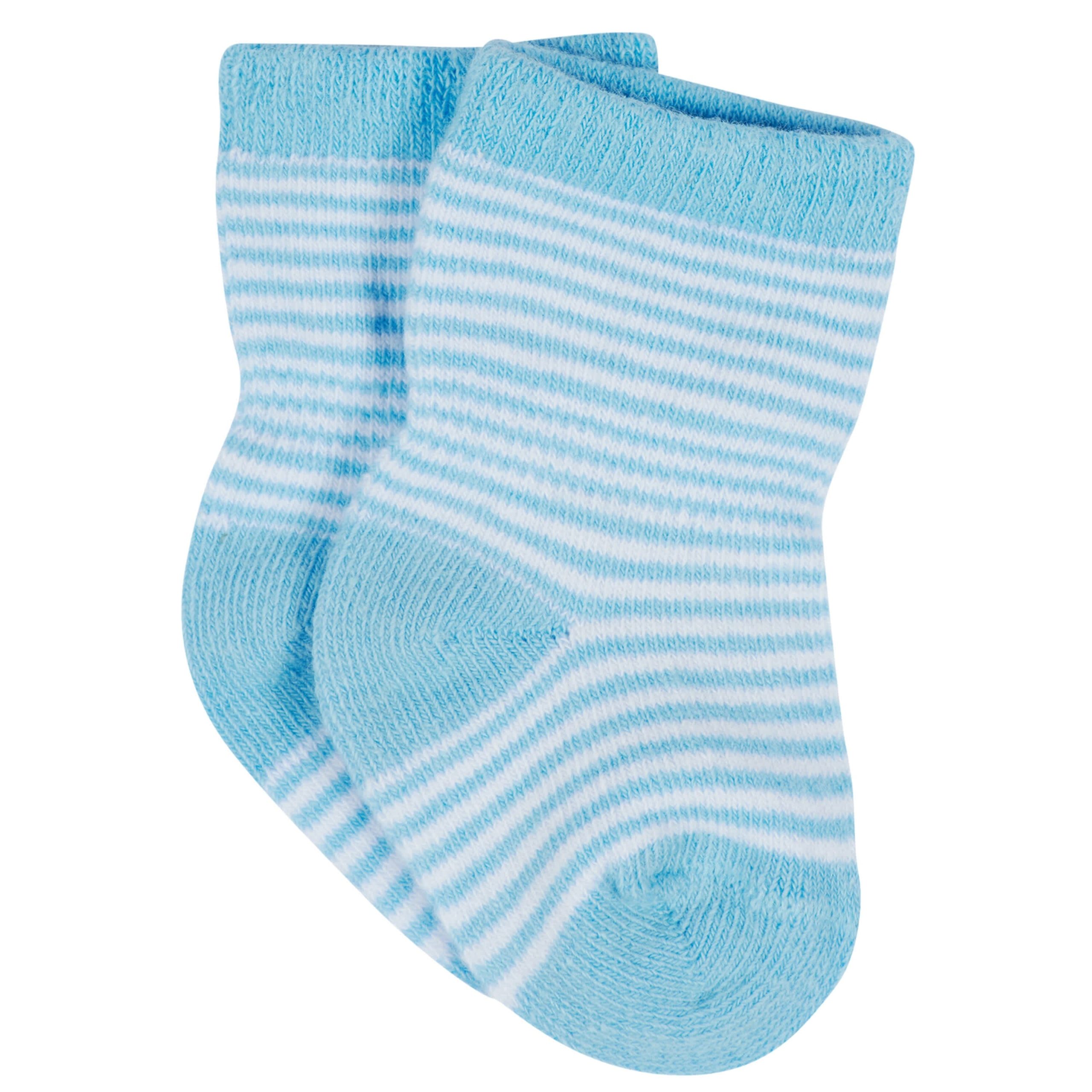12-Pack Baby & Toddler Boys Unbearably Cute Jersey Crew Wiggle Proof® Socks - Image 12