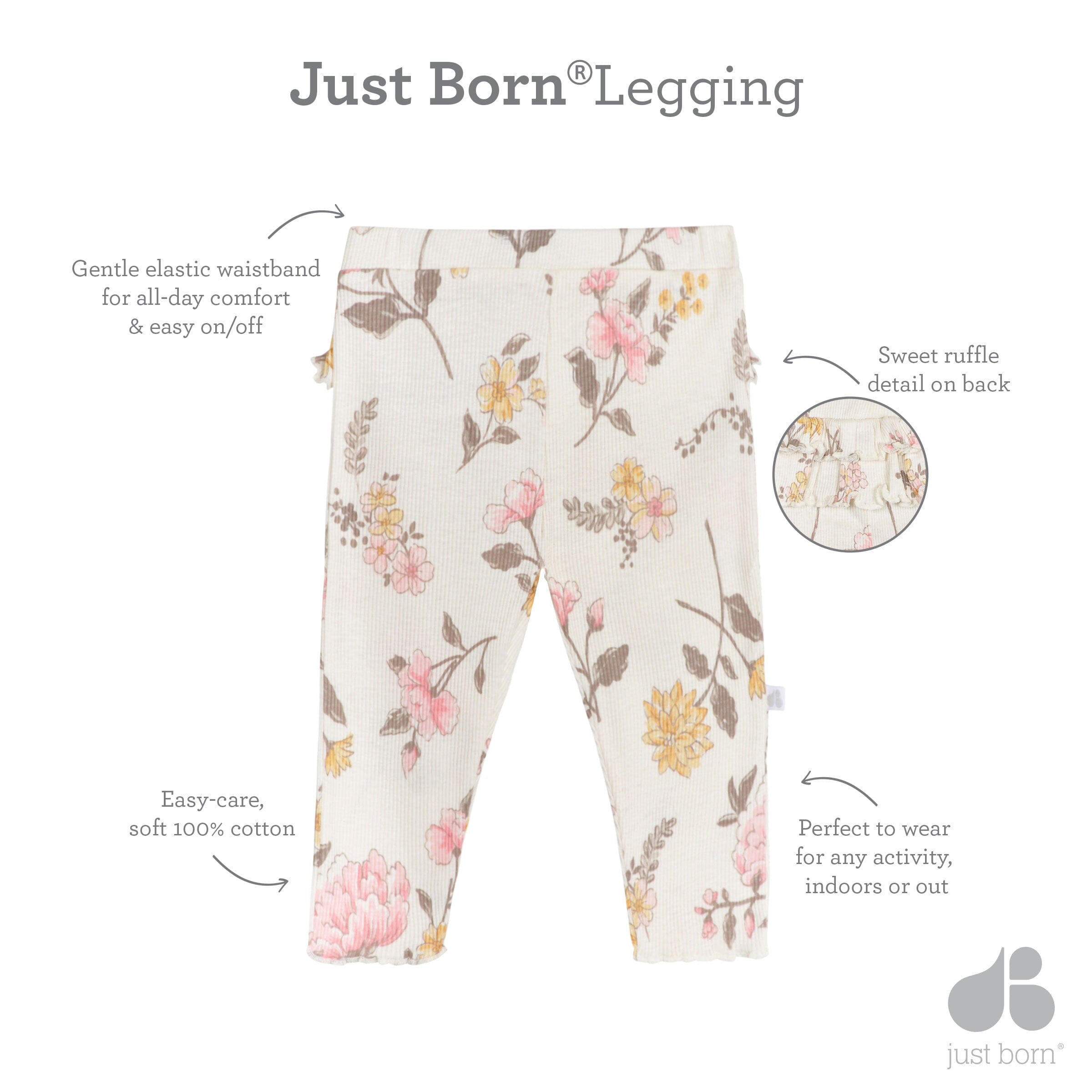 2-Pack Baby Girls Vintage Floral Pants - Image 14