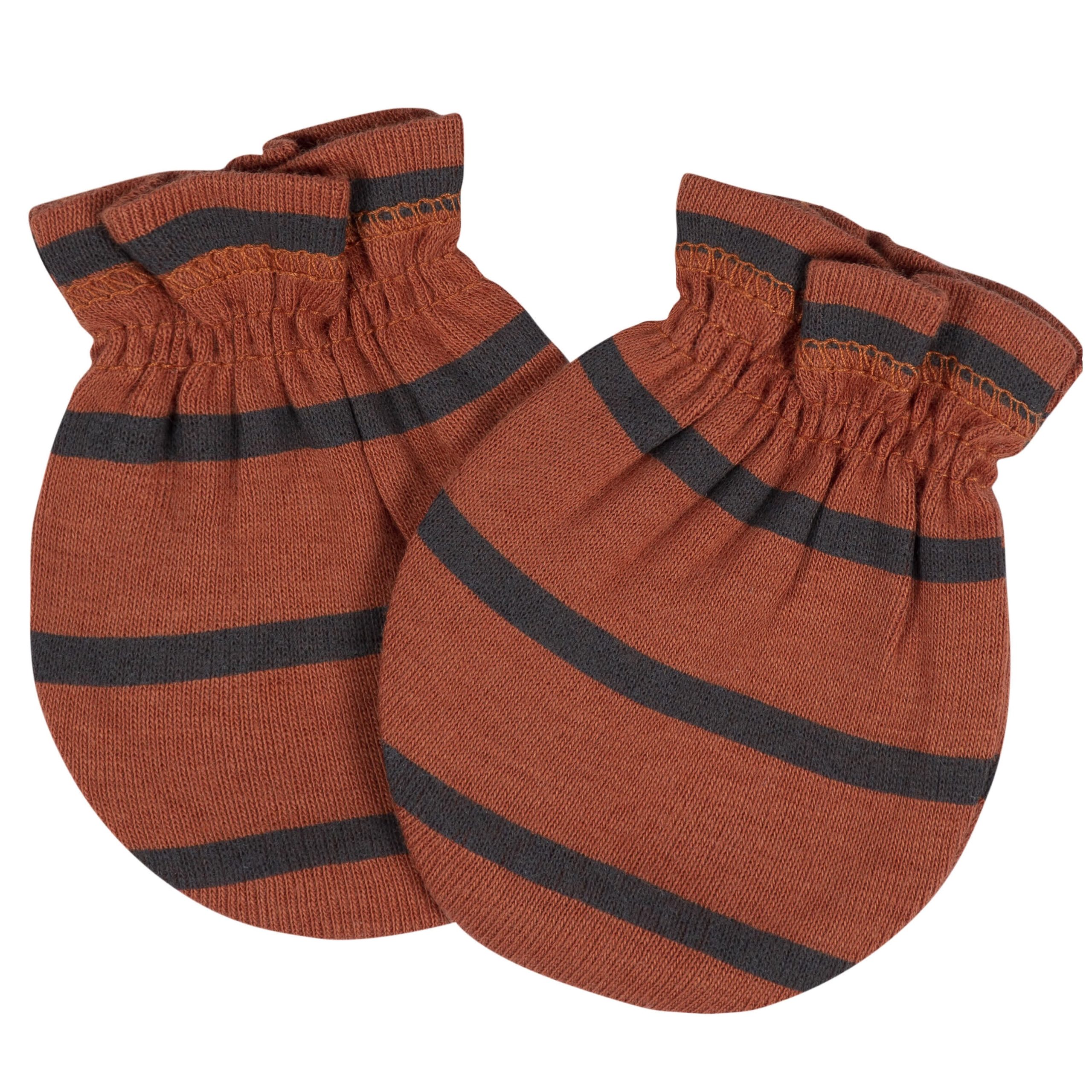 8-Piece Baby Boys Transportation Zone No Scratch Mittens & Caps Set - Image 3