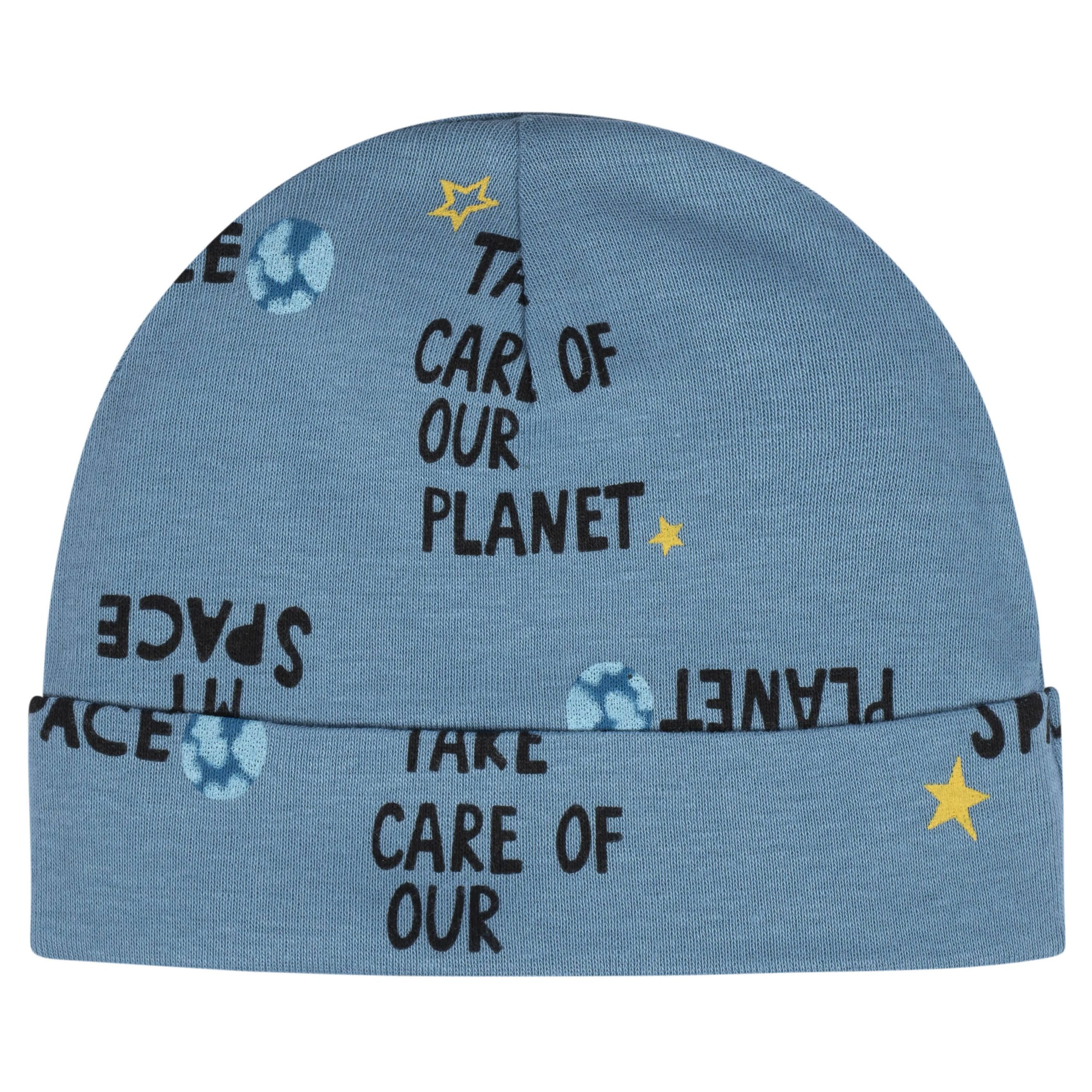 8-Piece Baby Boys Space Explorer No Scratch Mittens & Caps Set - Image 6