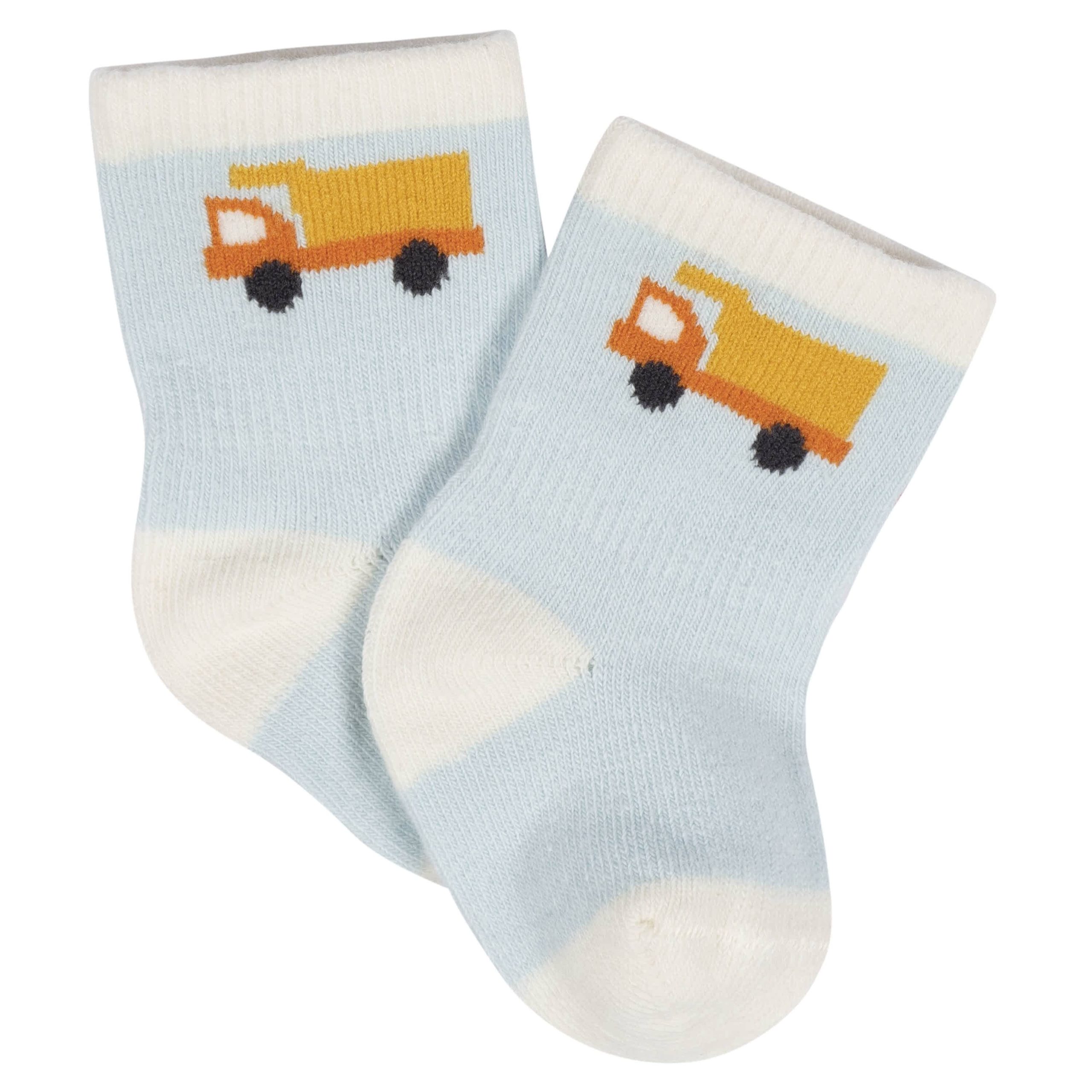 8-Pack Baby Boys Transportation Zone Jersey Wiggle Proof® Socks - Image 6