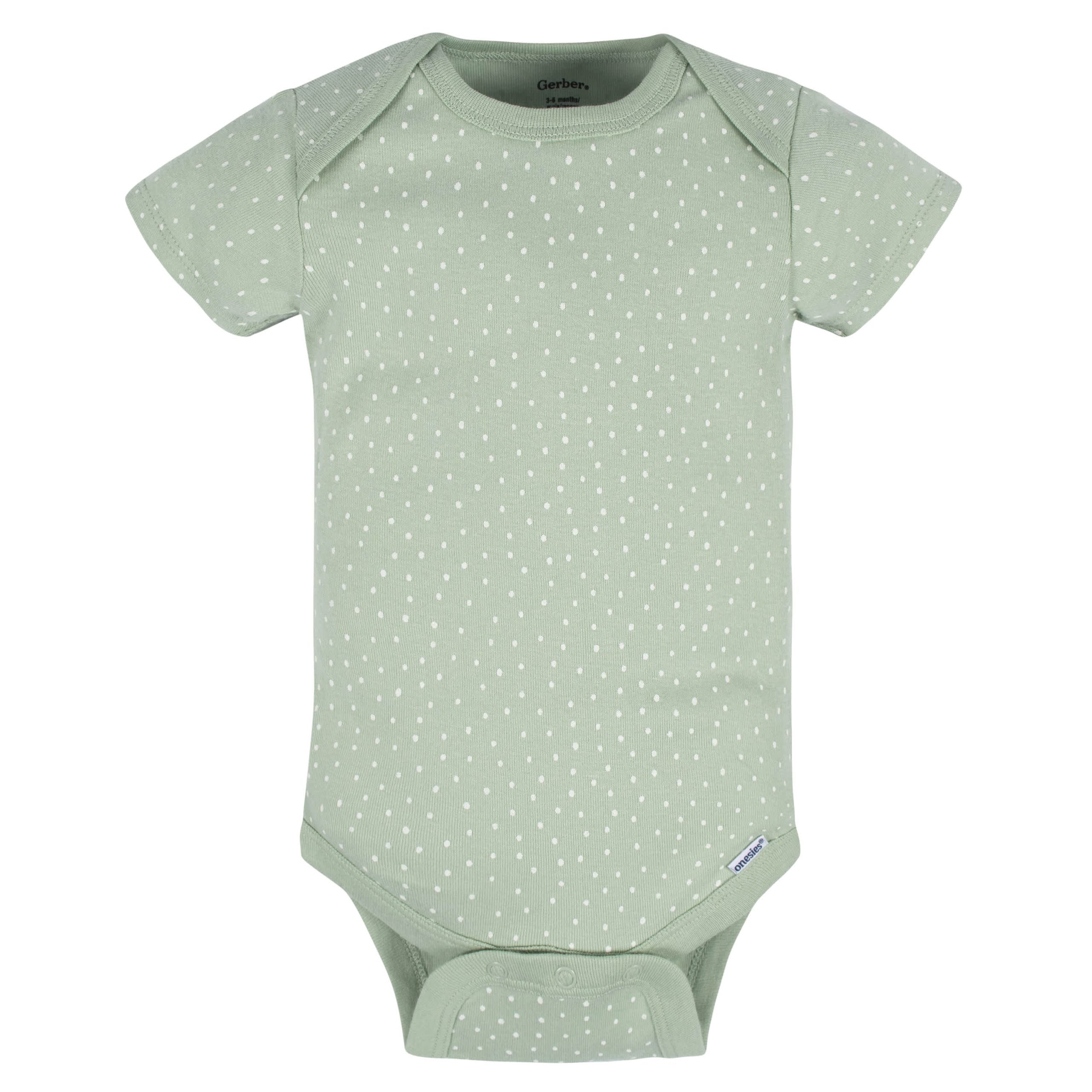 8-Pack Baby Girls Golden Floral Onesies® Bodysuits - Image 4