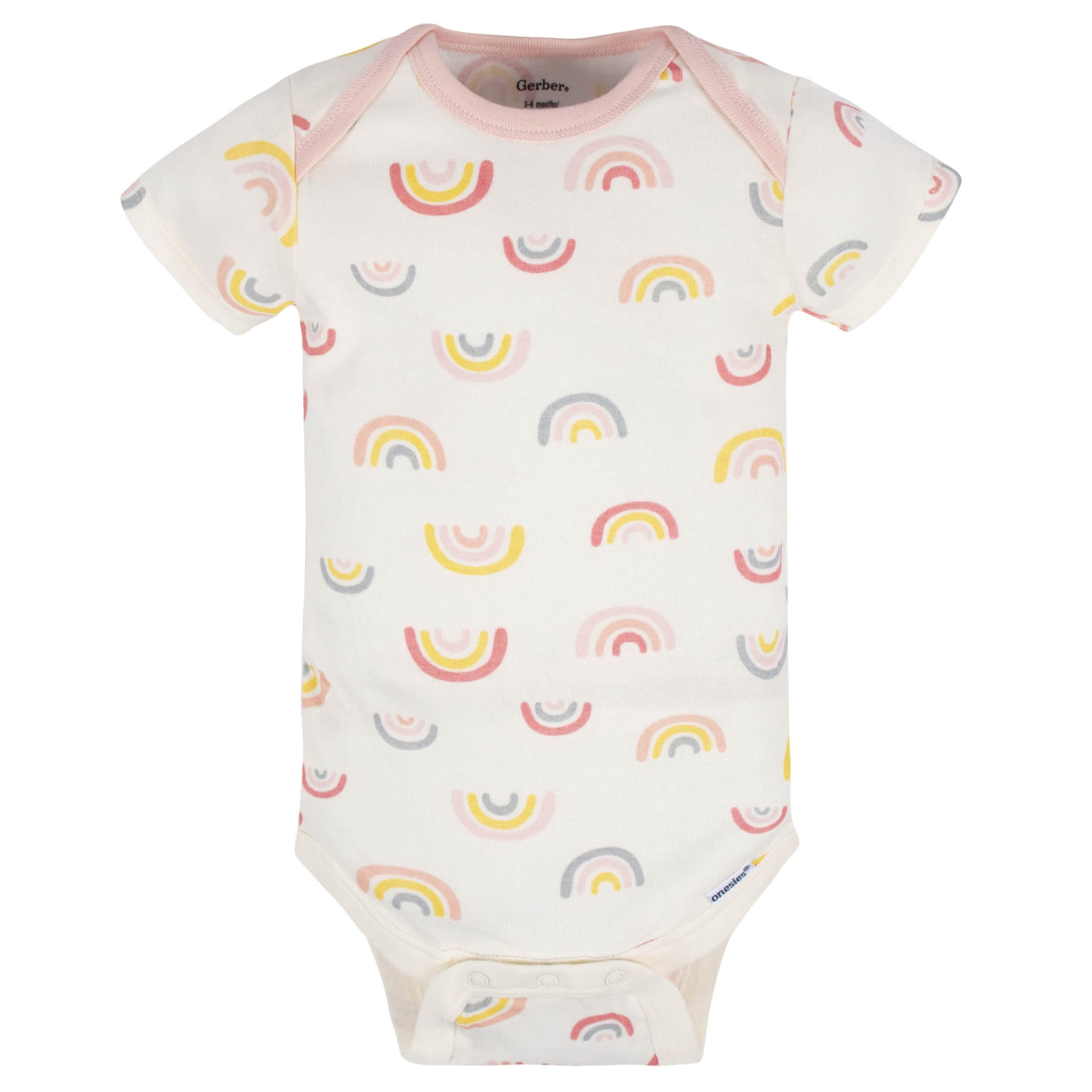 8-Pack Baby Girls Golden Floral Onesies® Bodysuits - Image 7