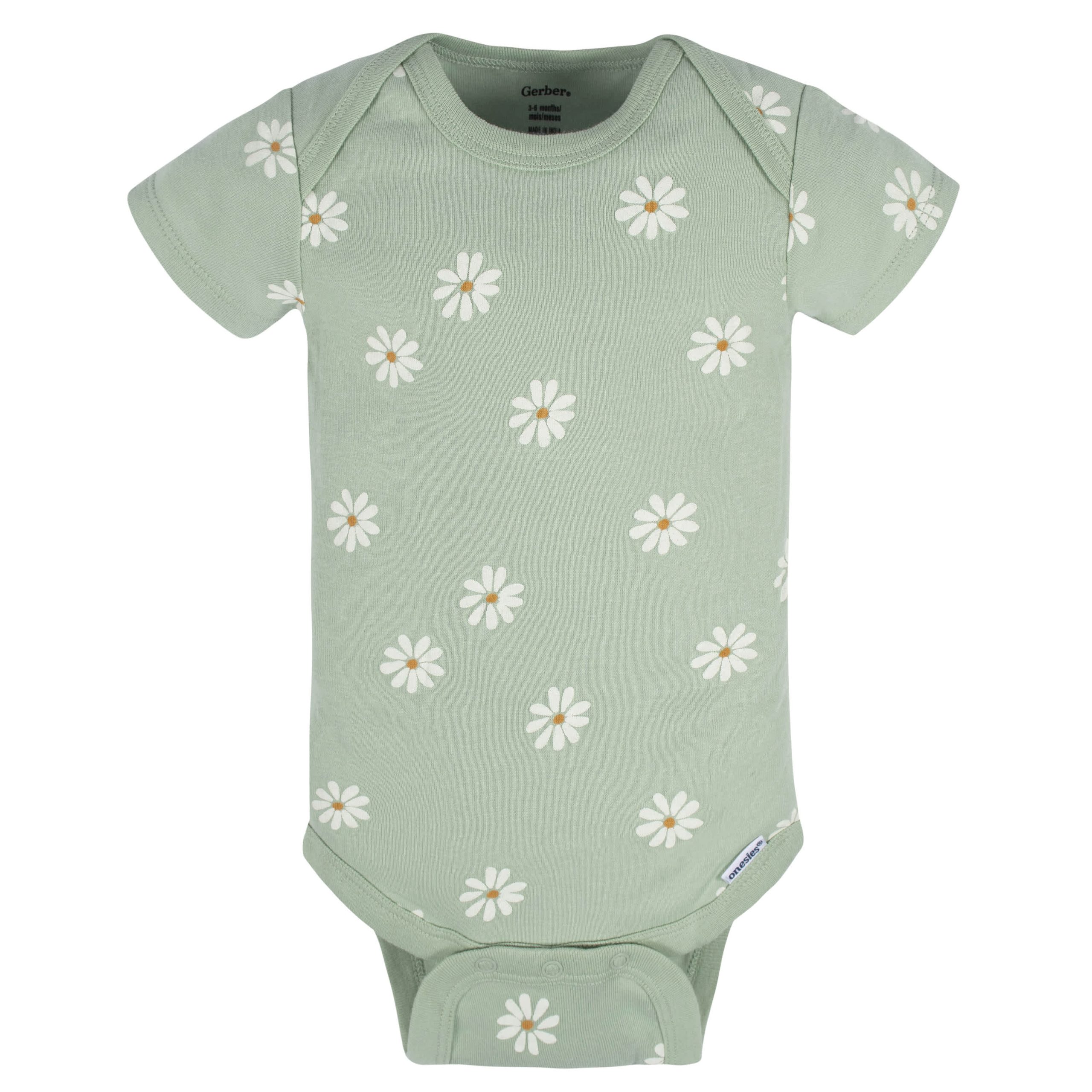 8-Pack Baby Girls Golden Floral Onesies® Bodysuits - Image 10