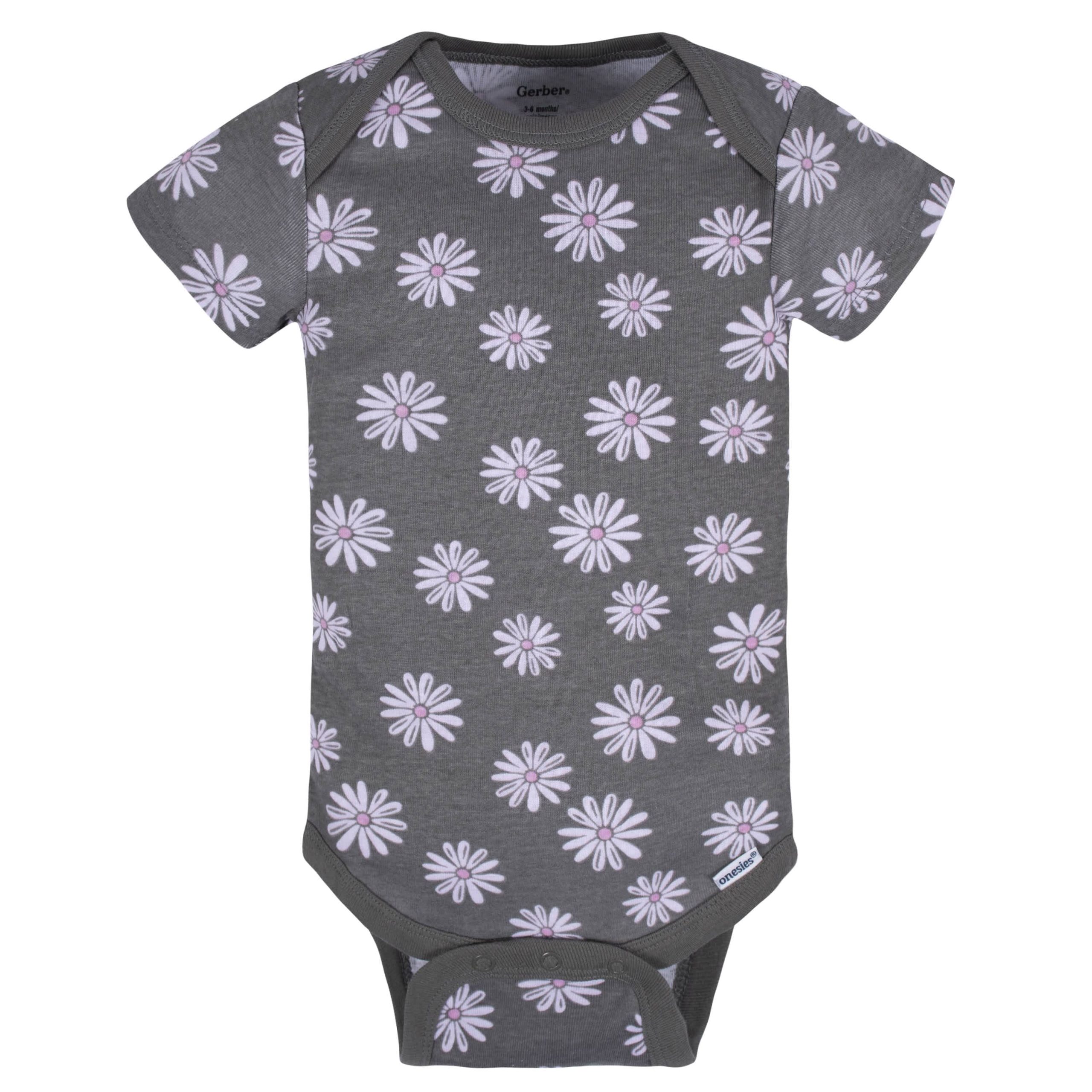 8-Pack Baby Girls Lavender Garden Onesies® Bodysuits - Image 9