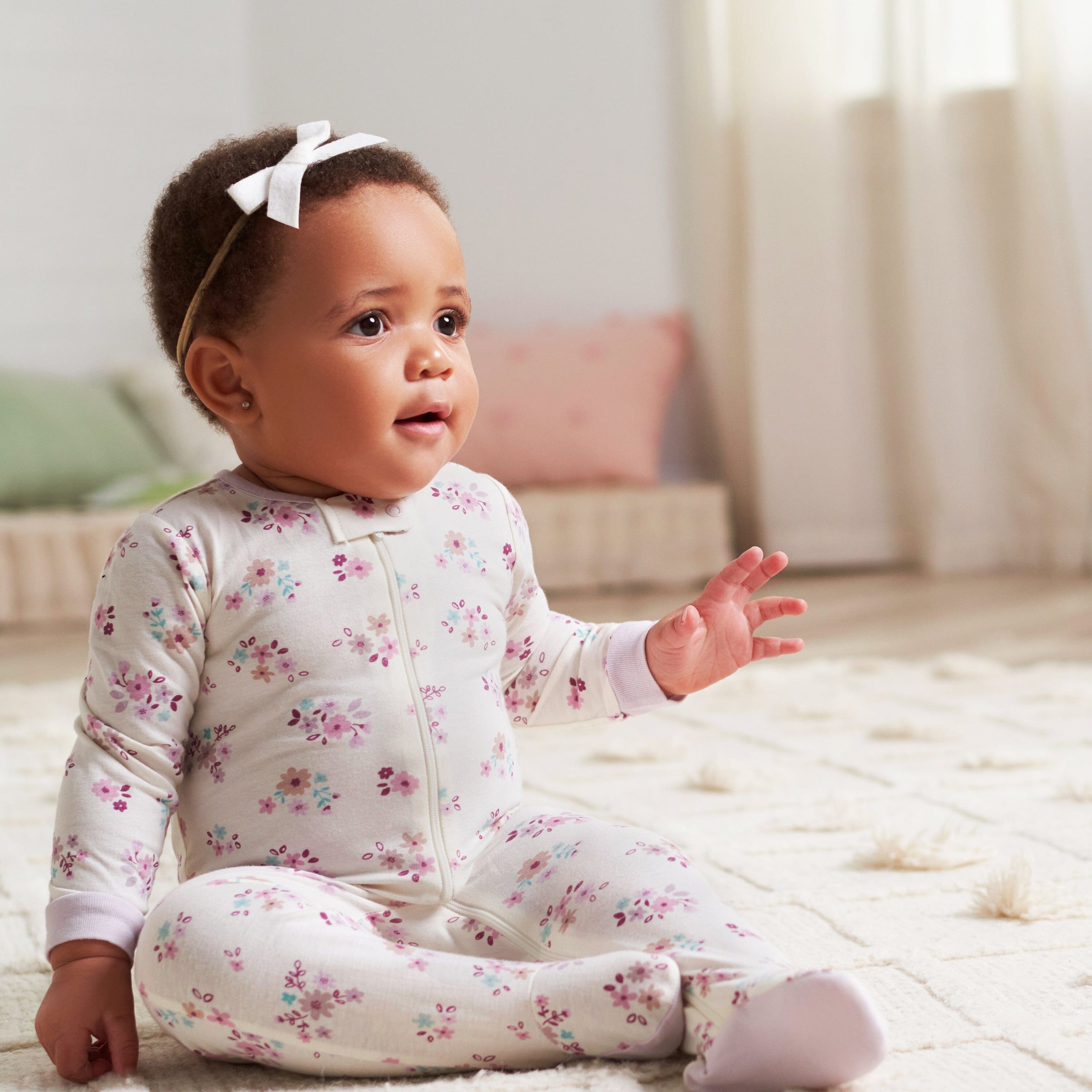 4-Pack Baby Girls Lavender Garden Sleep 'N Plays - Image 2