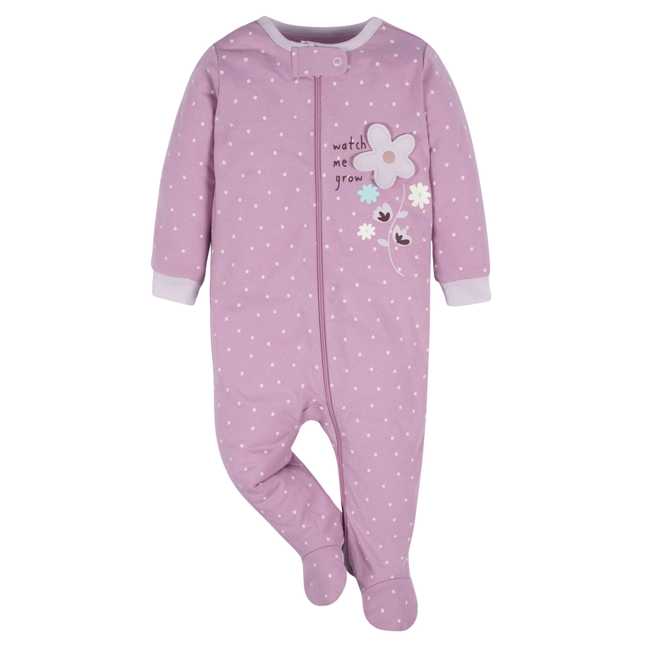 4-Pack Baby Girls Lavender Garden Sleep 'N Plays - Image 4