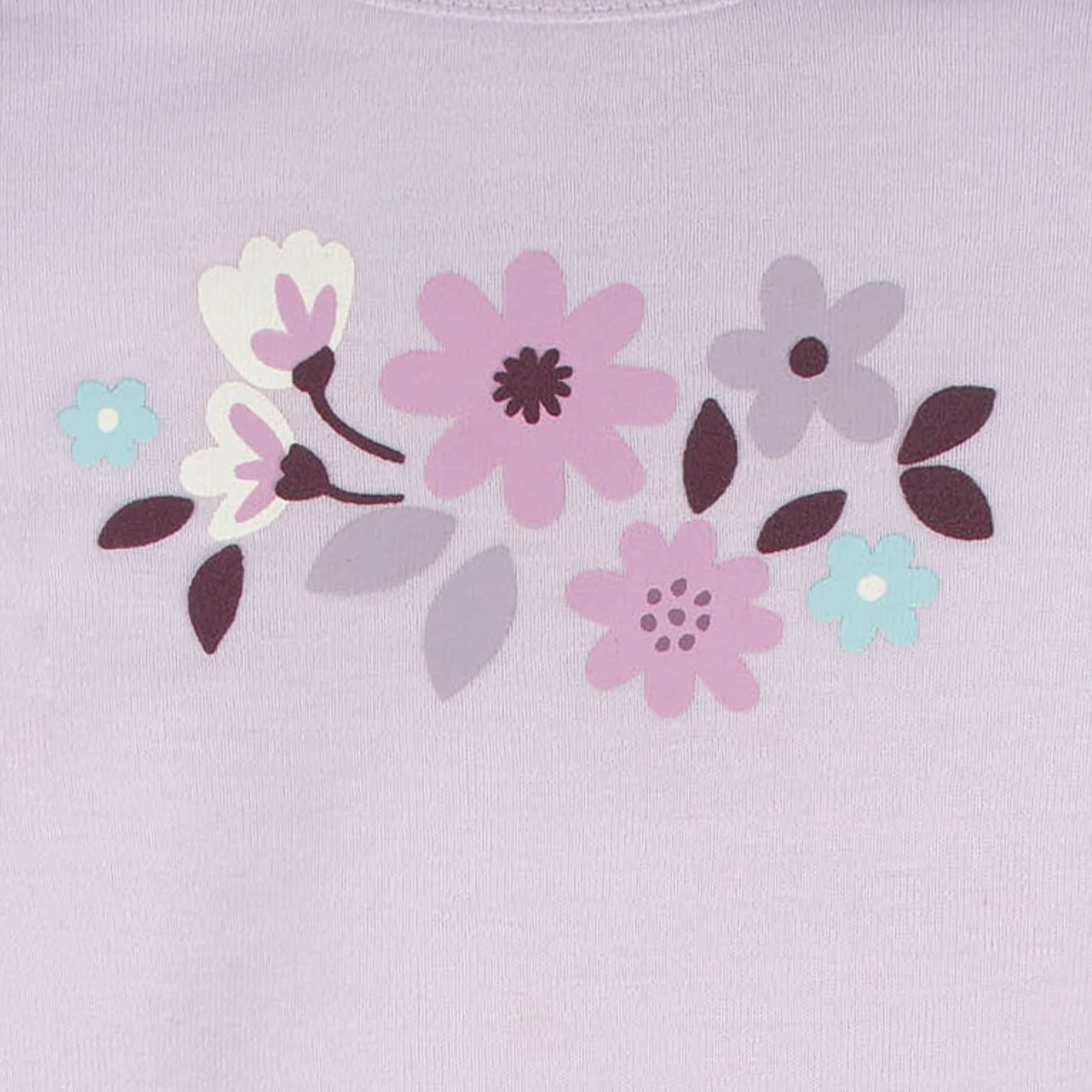 4-Pack Baby Girls Lavender Garden Gowns - Image 3