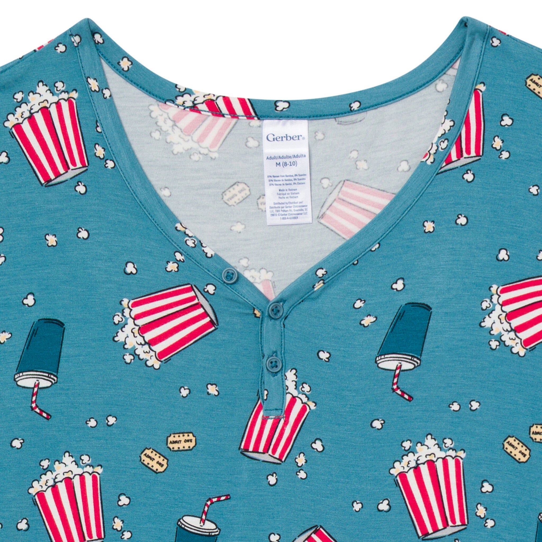 2-Piece Women's Movie Night Pajamas - Image 3