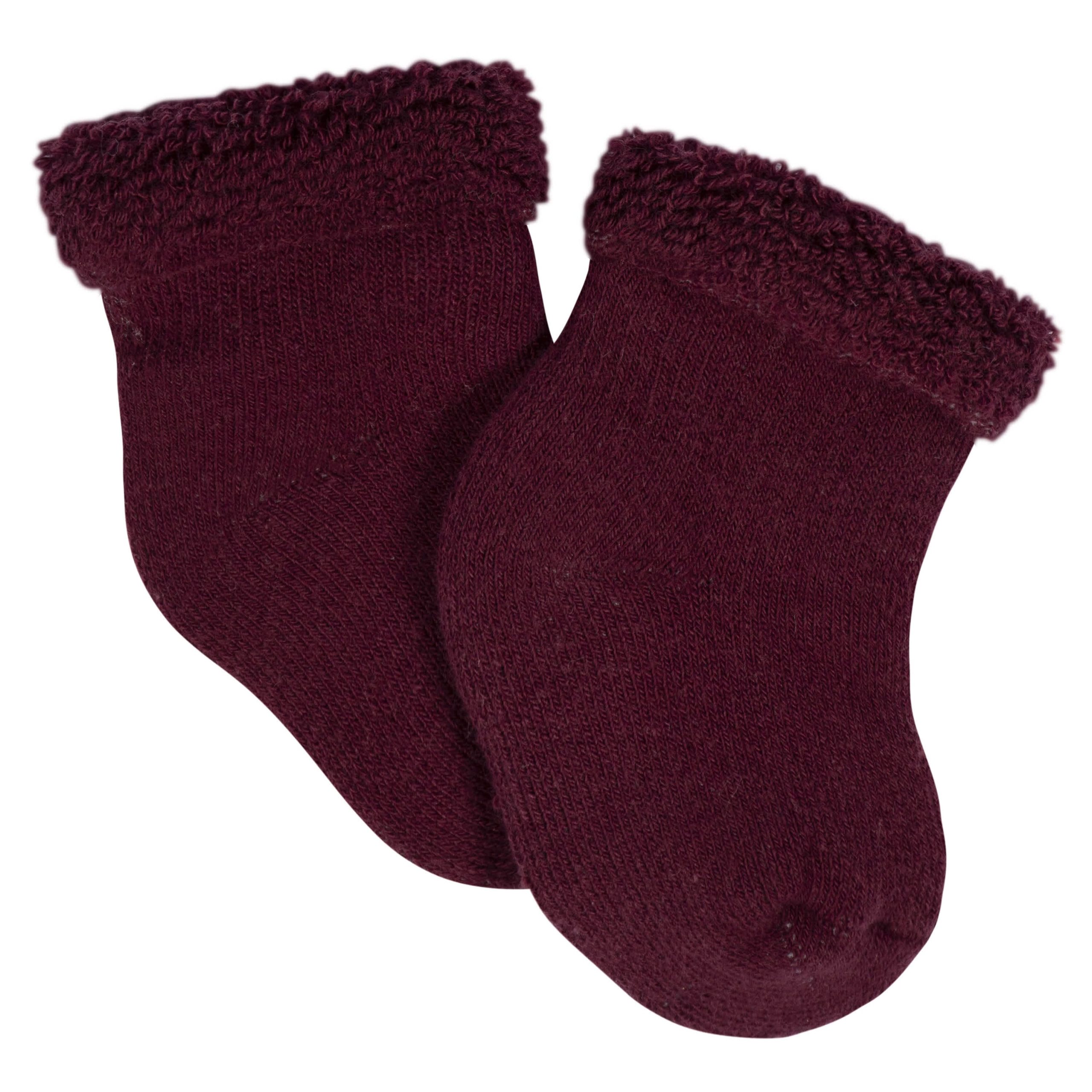 12-Pack Baby Girls Lavender Garden Terry Wiggle Proof® Socks - Image 10