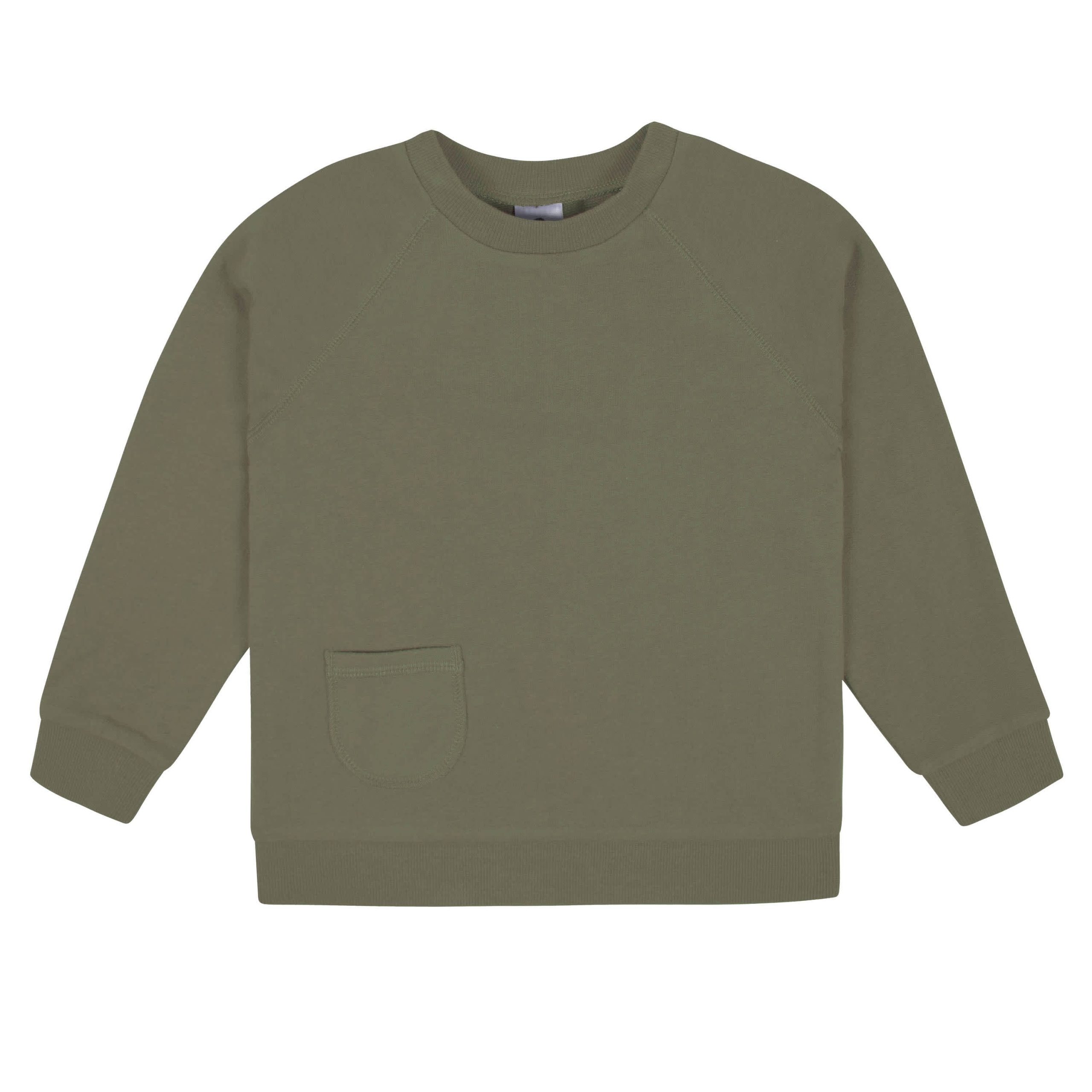 2-Piece Infant Boys Sage Green French Terry Pullover & Jogger Set, 12M - Image 2