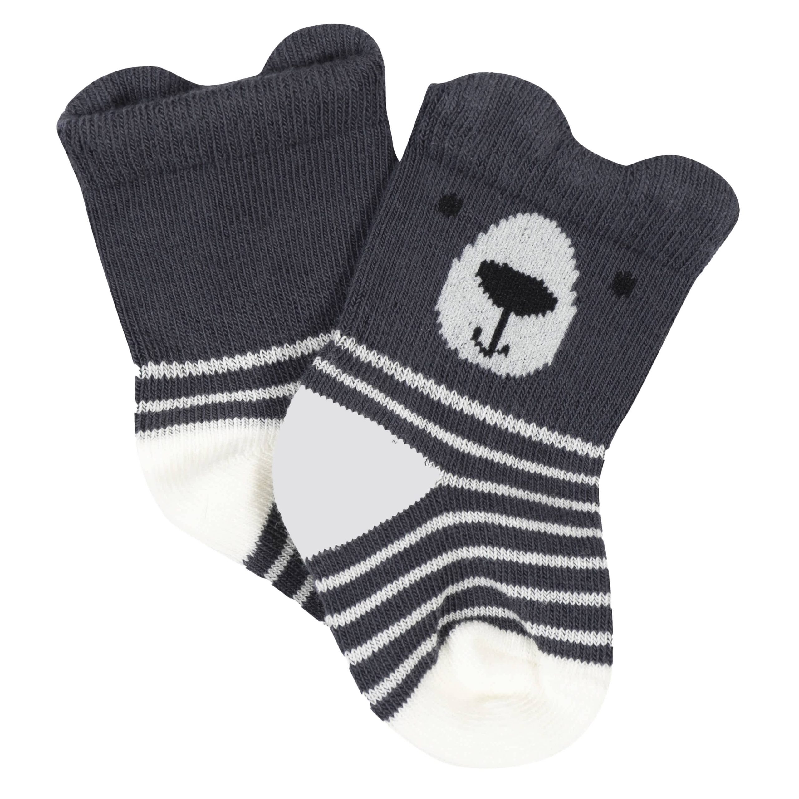 6-Pack Baby Boys Bear Wiggle Proof® Socks - Image 2