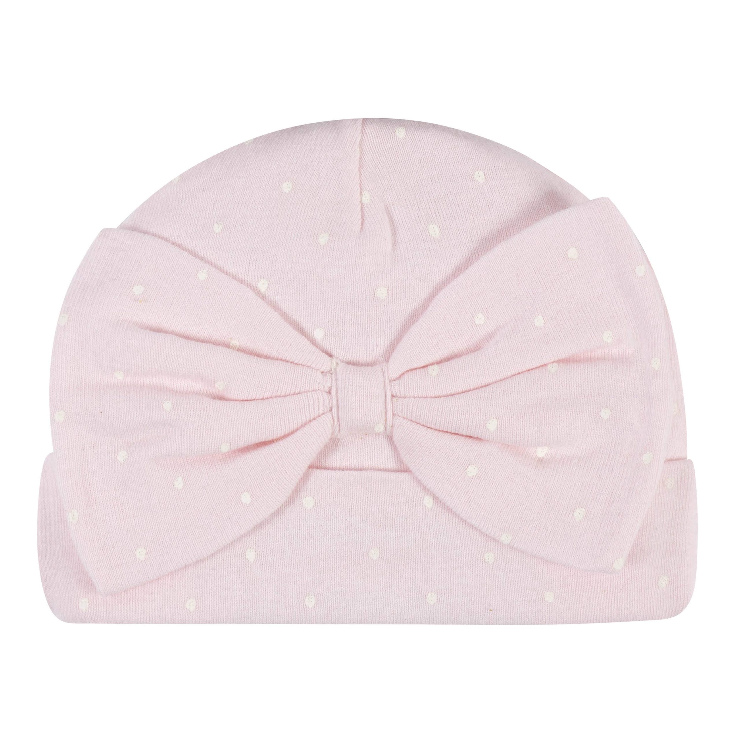 5-Pack Baby Girls Floral Caps - Image 2