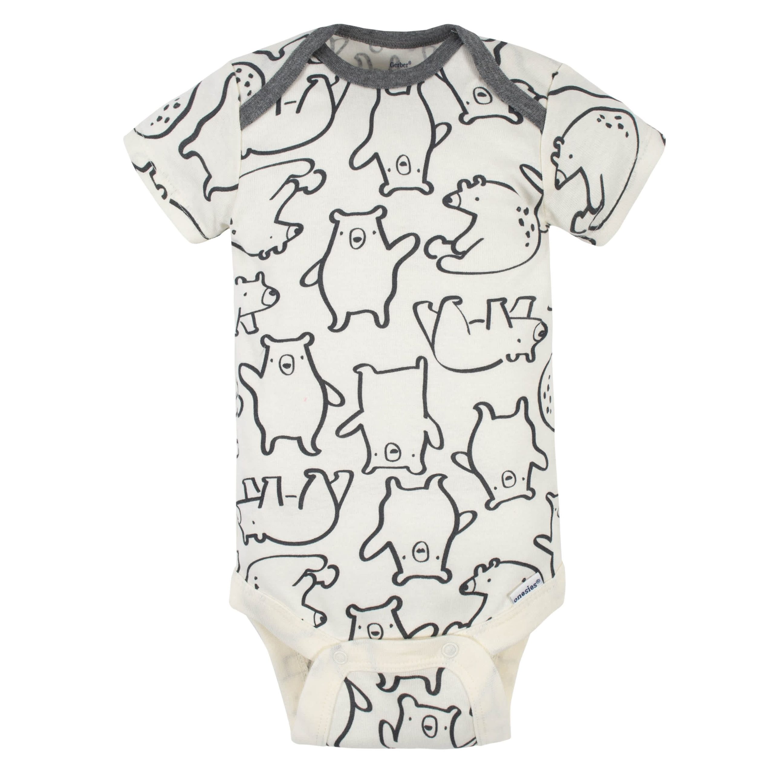 5-Pack Baby Boys Bear Short Sleeve Onesies® Bodysuits - Image 6