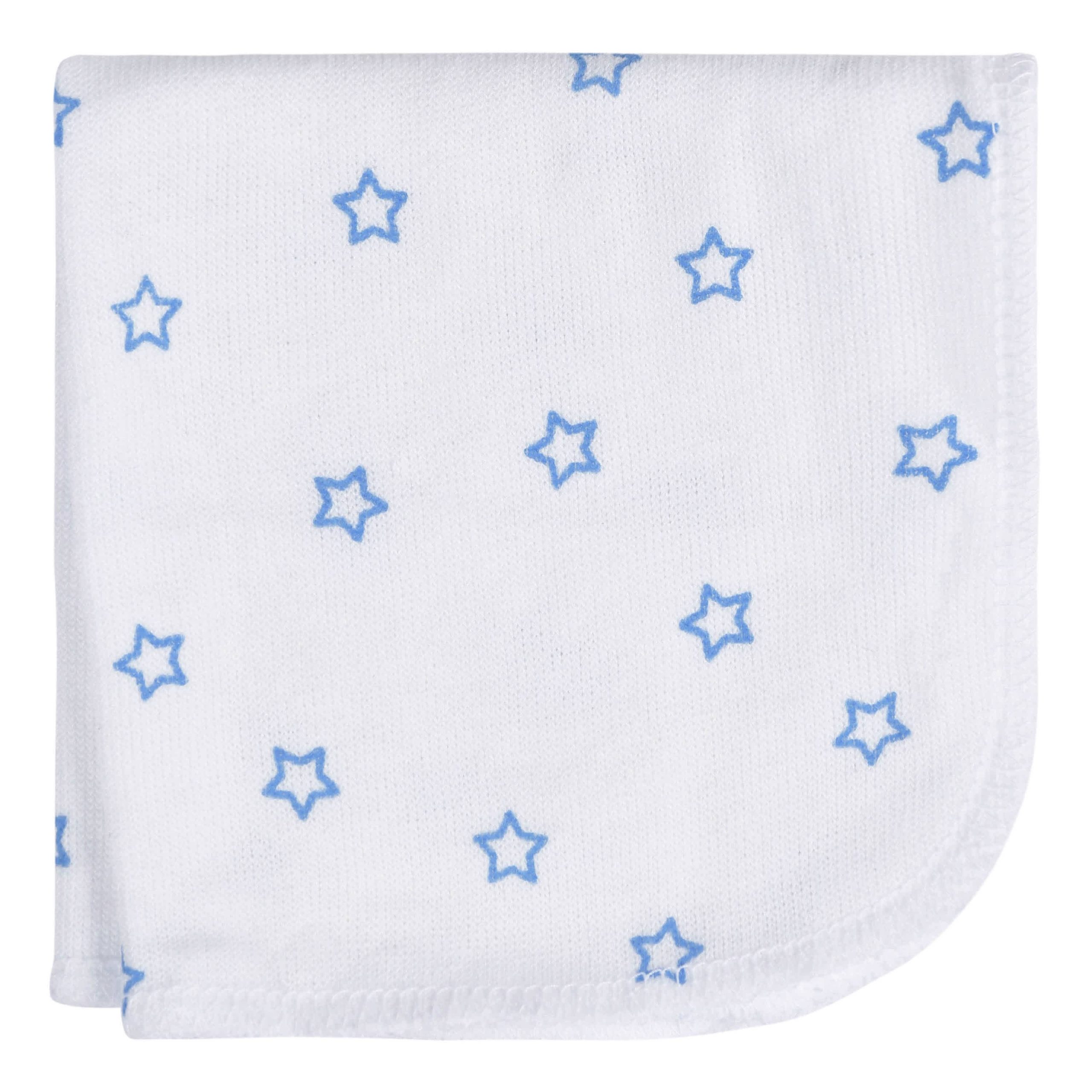 4-Pack Baby Boys Stars Washcloths - Image 2