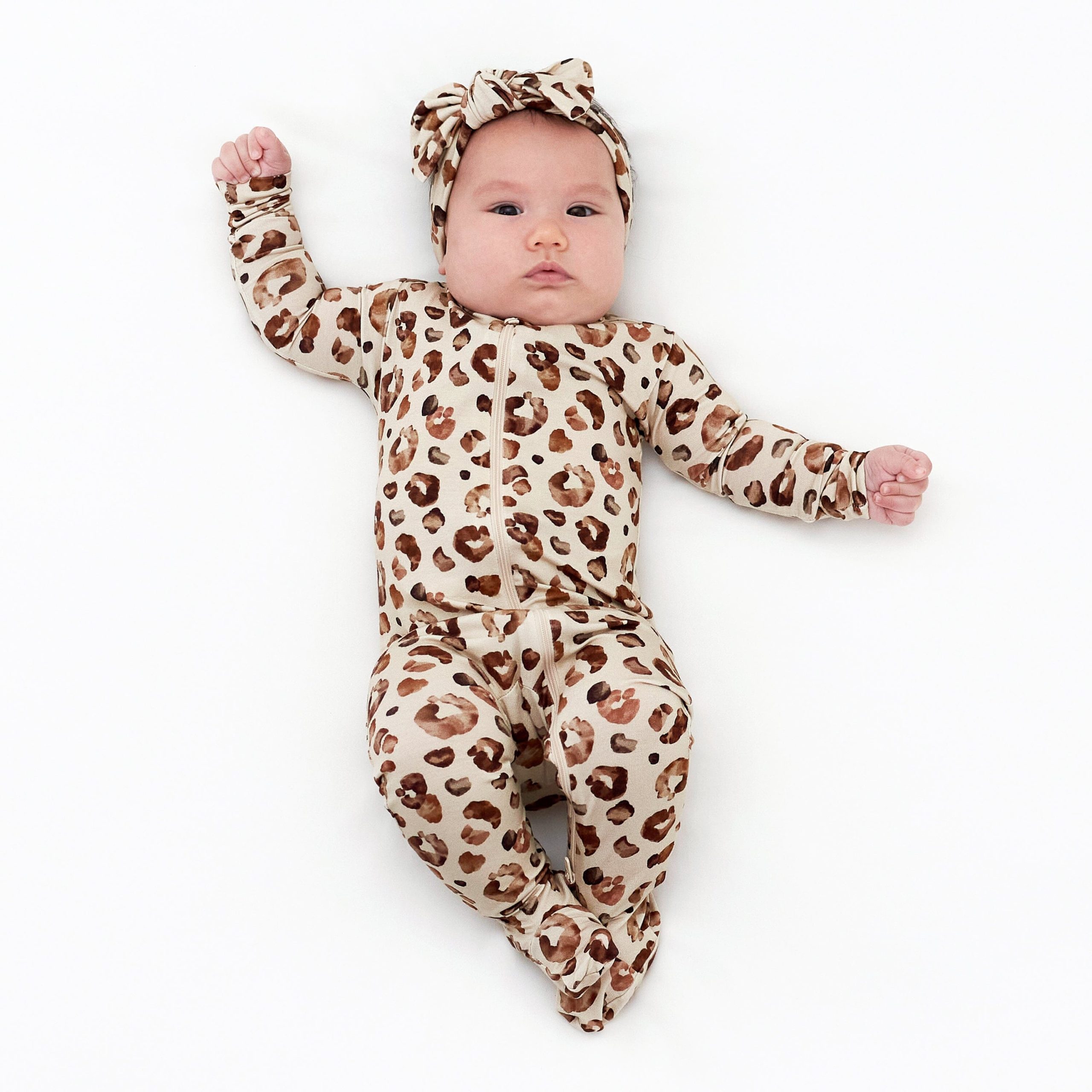 Girls Spotted Leopard Buttery Soft Viscose Made from Eucalyptus Headband - Image 4