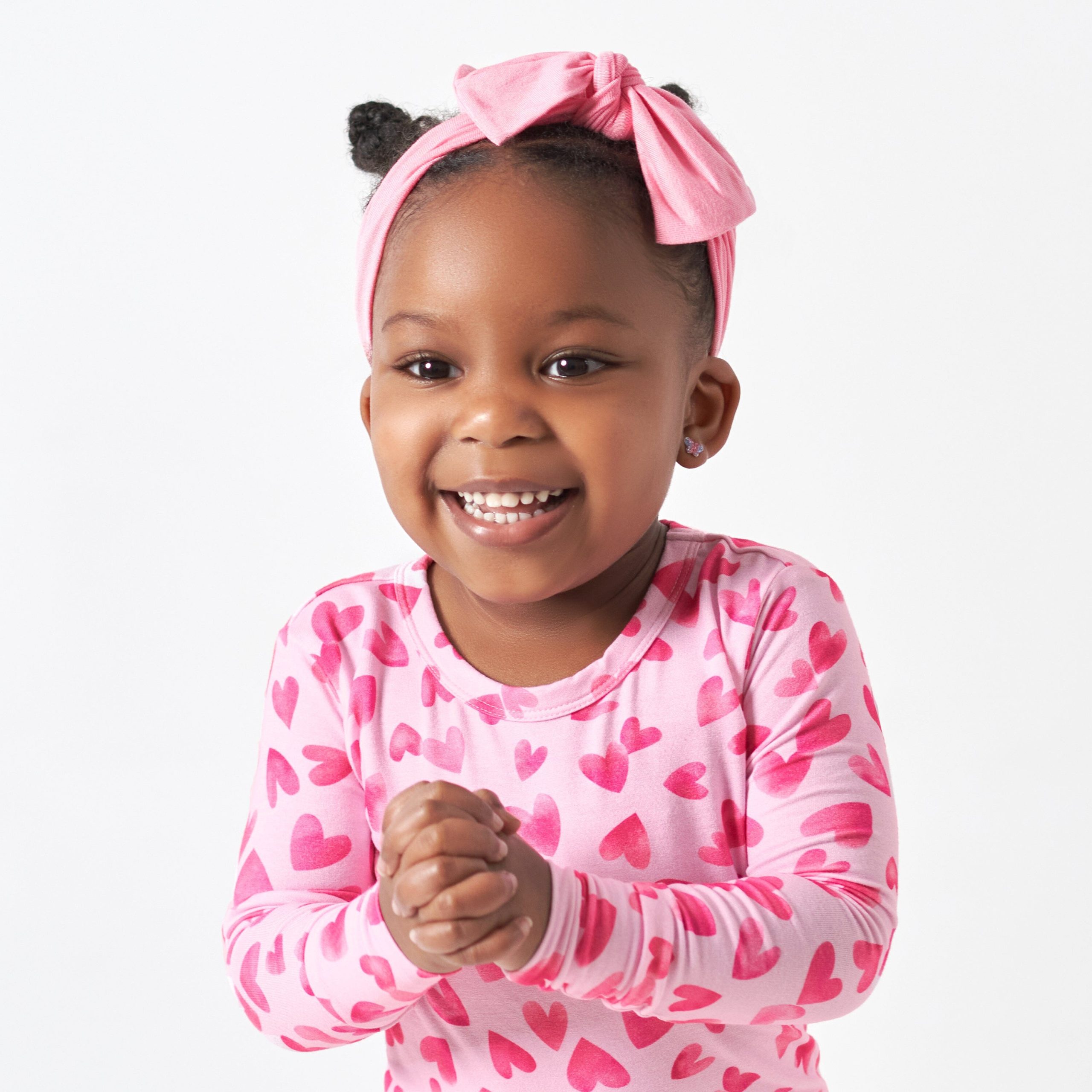 Girls Pink Lemonade Buttery Soft Viscose Made from Eucalyptus Headband - Image 2