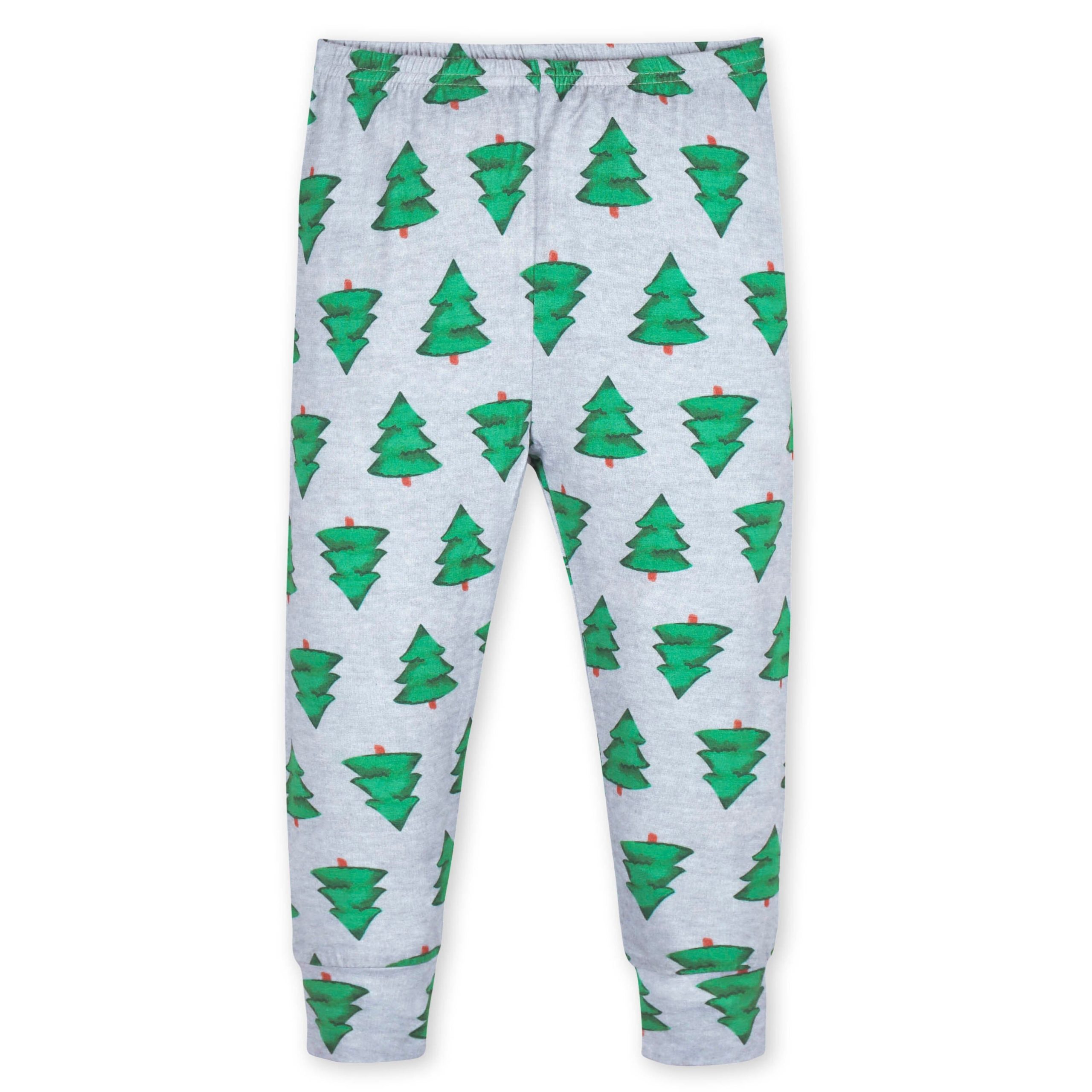 2-Piece Infant & Toddler Spruce Buttery Soft Viscose Made from Eucalyptus Snug Fit Holiday Pajamas - Image 5