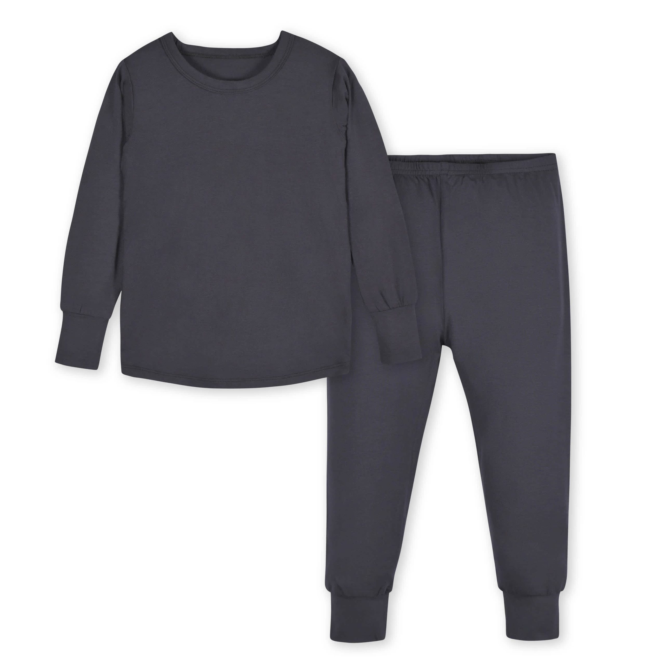 2-Piece Infant & Toddler Shadow Buttery Soft Viscose Made from Eucalyptus Snug Fit Pajamas - Image 2