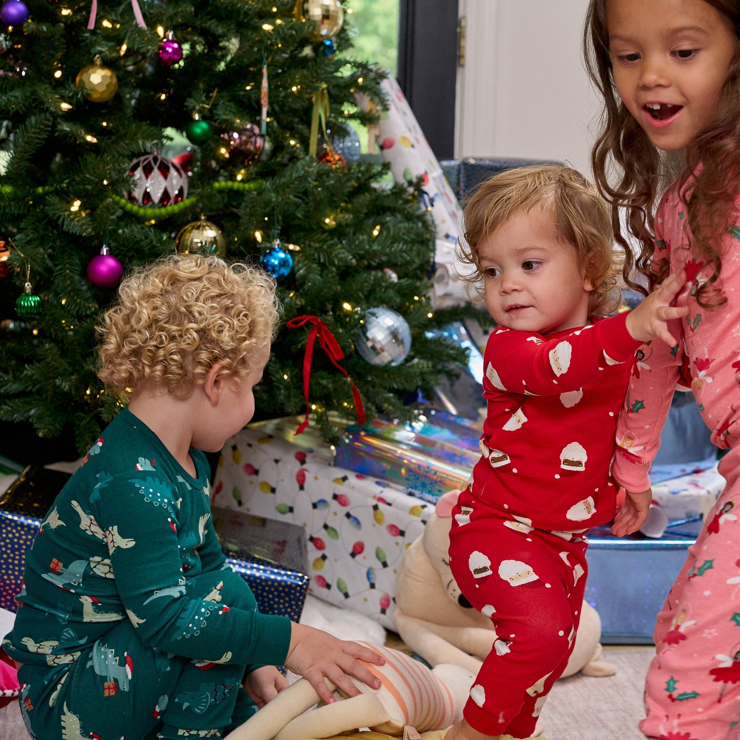 2-Piece Infant & Toddler Boys Holiday Dinos Cotton Pajamas - Image 3