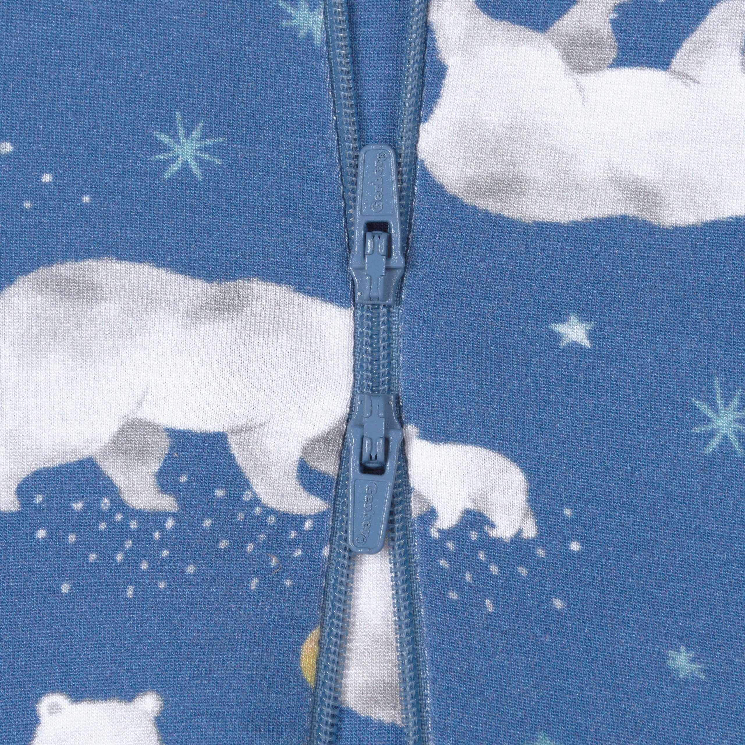 Baby & Toddler Polar Night Buttery Soft Viscose Made from Eucalyptus Snug Fit Footed Pajamas - Image 6