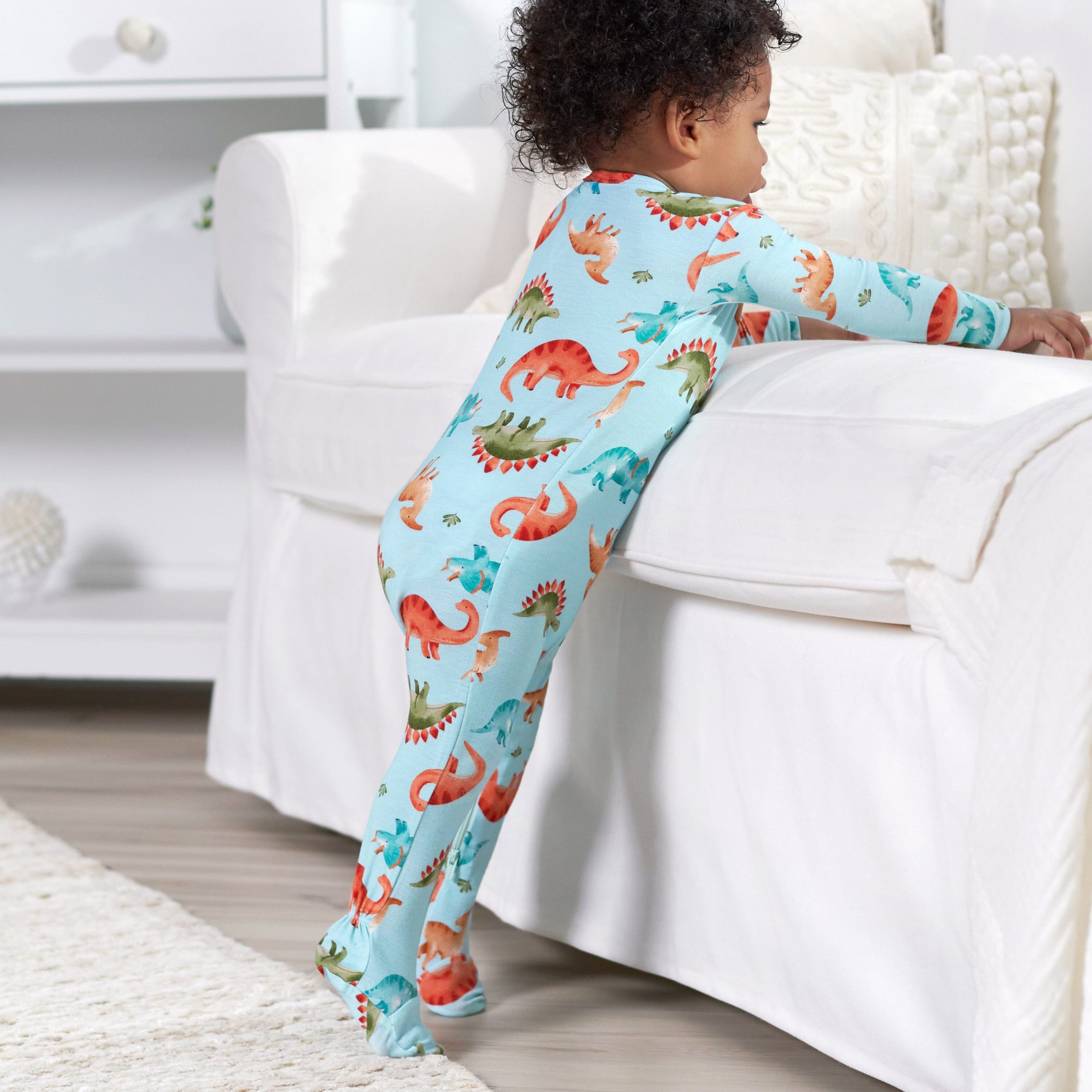 Baby & Toddler Snugosaurous Buttery Soft Viscose Made from Eucalyptus Snug Fit Footed Pajamas - Image 6